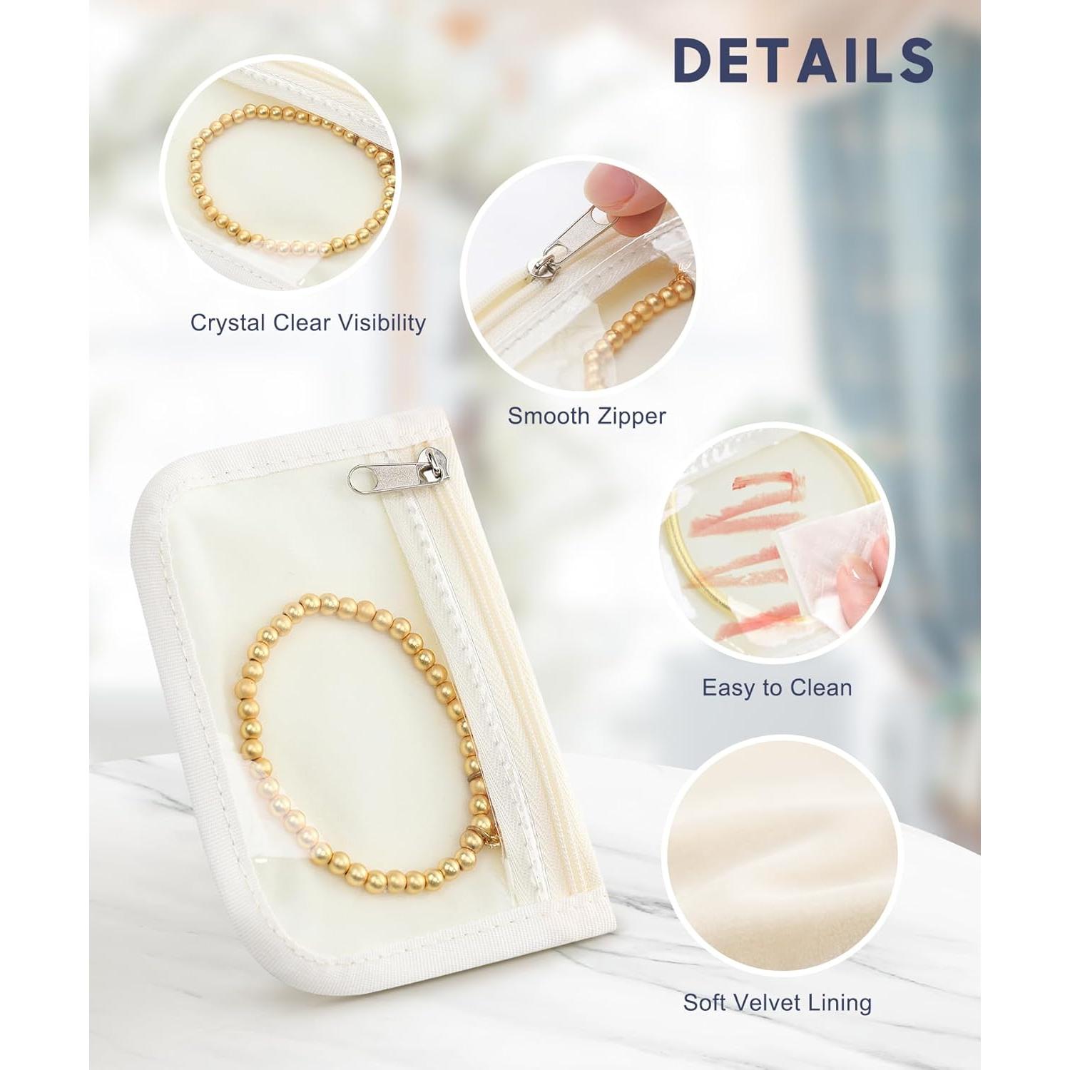 10 Bolsas de Joyería Transparente HOMEHIVE Antioxidantes