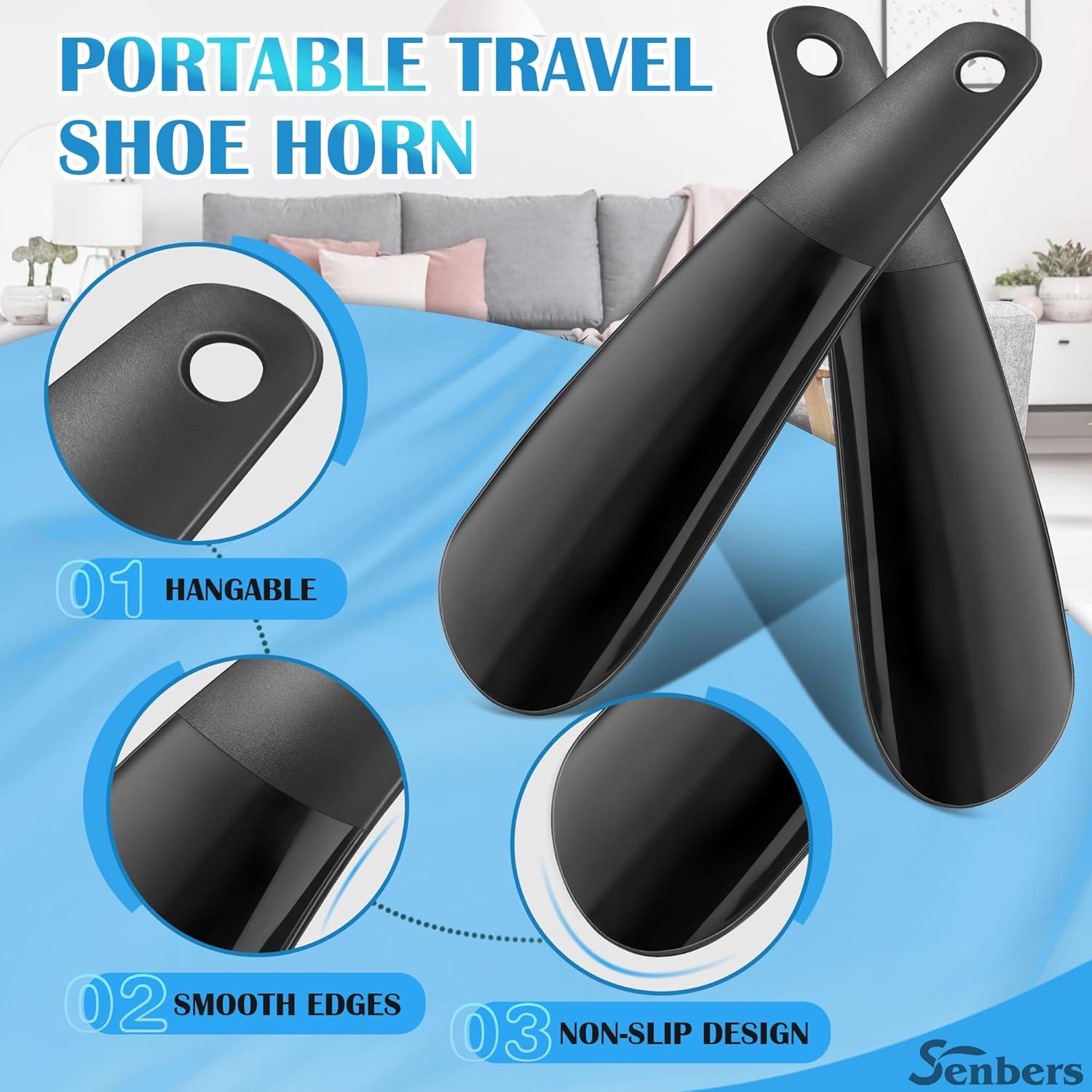 Cucharón de plástico para zapatos Senbers 16 cm portátil