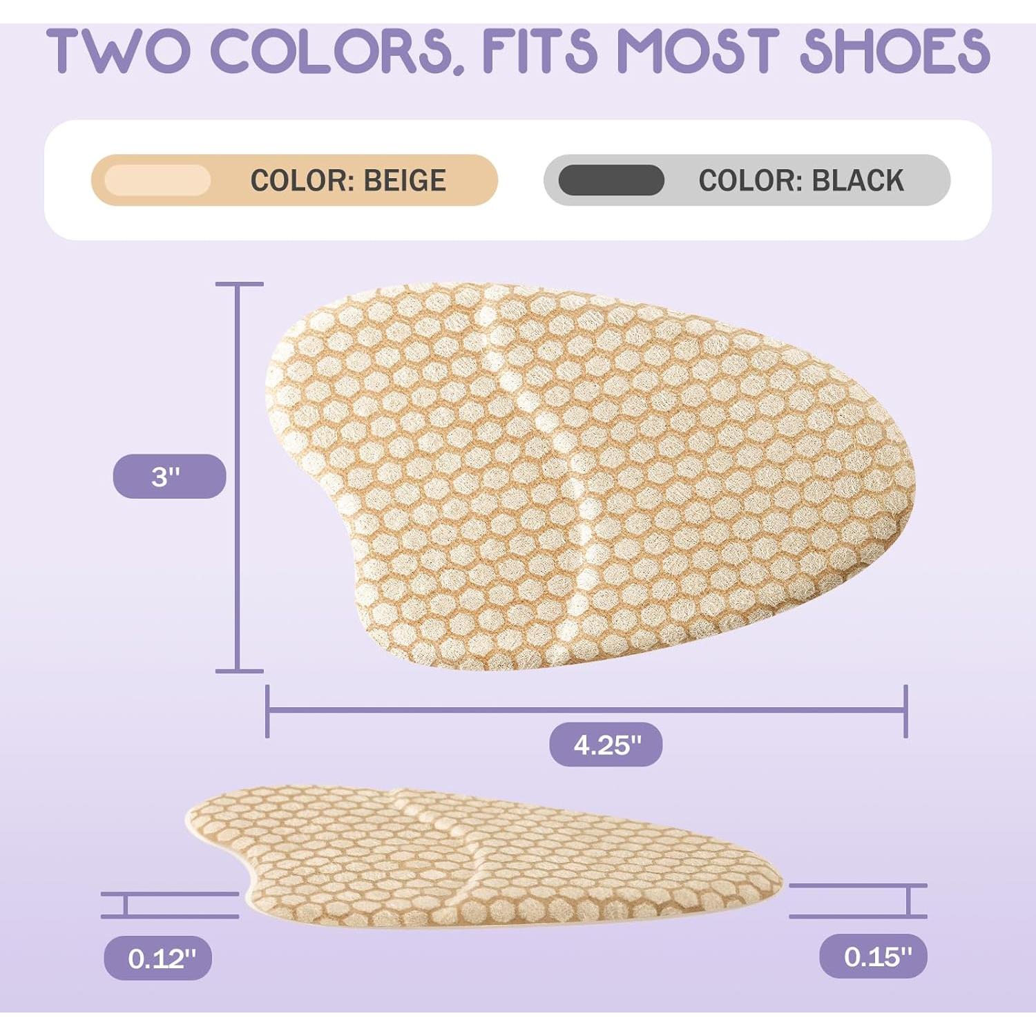 Almohadillas Metatarsales ZAIWOO Beige - 2 Pares Antideslizantes