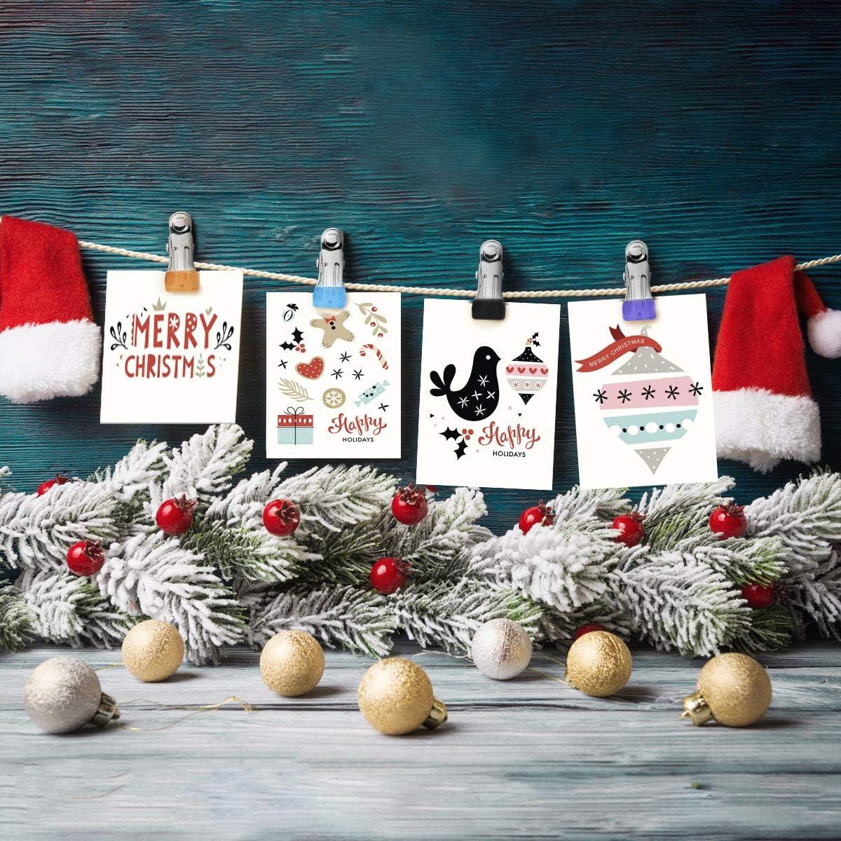 Pinzas de Ropa Coideal Multicolor 30 Pcs Acero Inoxidable