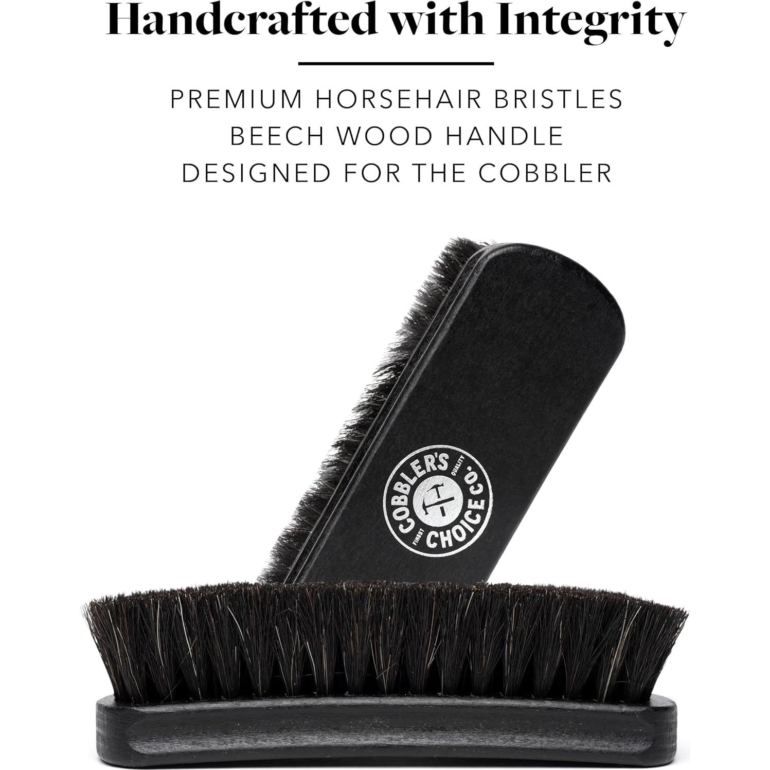 Cepillo de Zapatos Premium Cobbler's Choice - Cerdas de Caballo