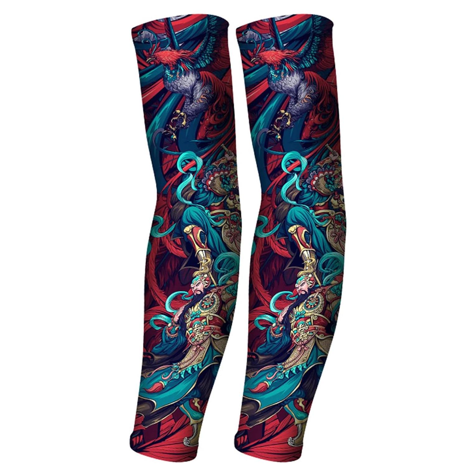 Mangas de Maquillaje Halloween Aresvns UV Protección Solar