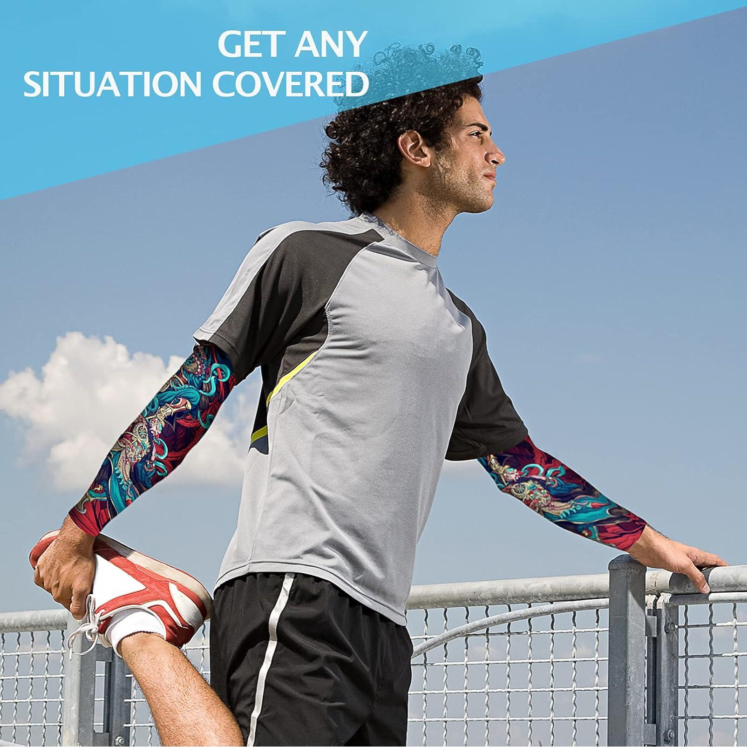 Mangas de Maquillaje Halloween Aresvns UV Protección Solar