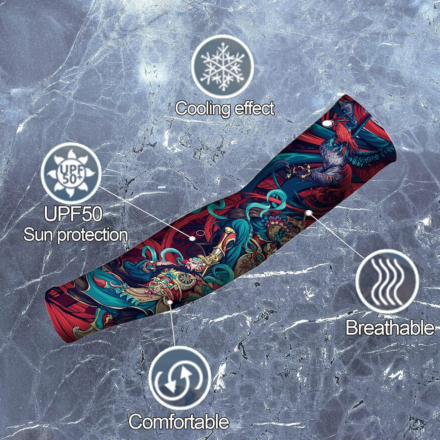 Mangas de Maquillaje Halloween Aresvns UV Protección Solar