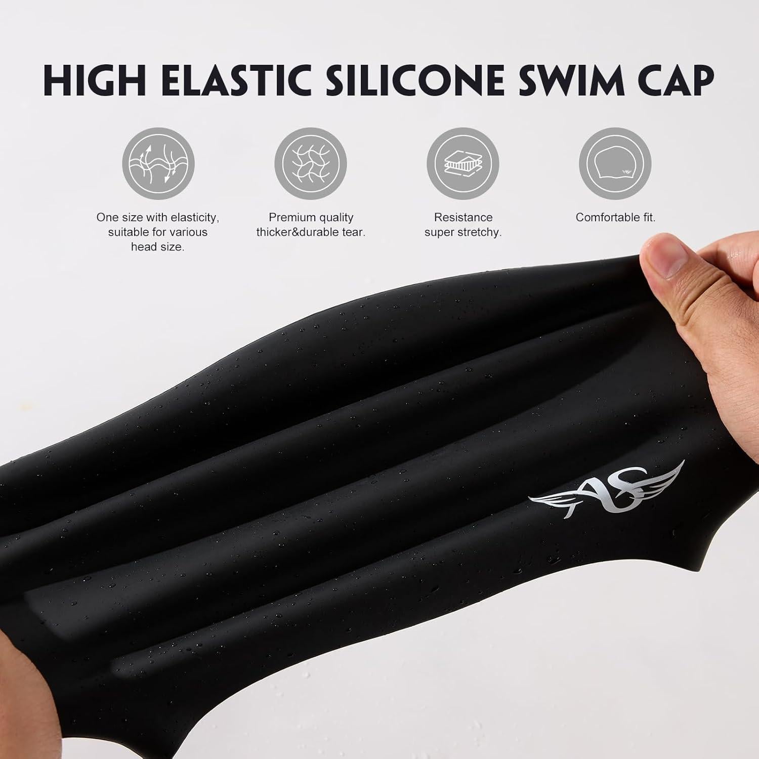 Gorro de Natación Angel Season Silicona para Cabello Largo