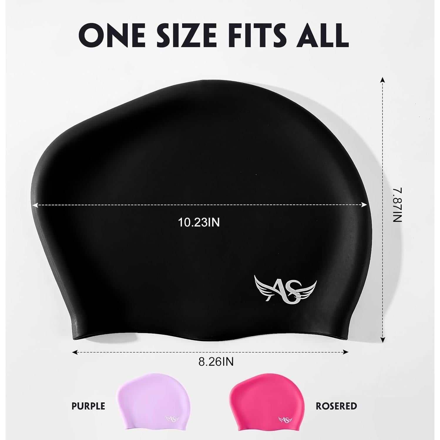 Gorro de Natación Angel Season Silicona para Cabello Largo