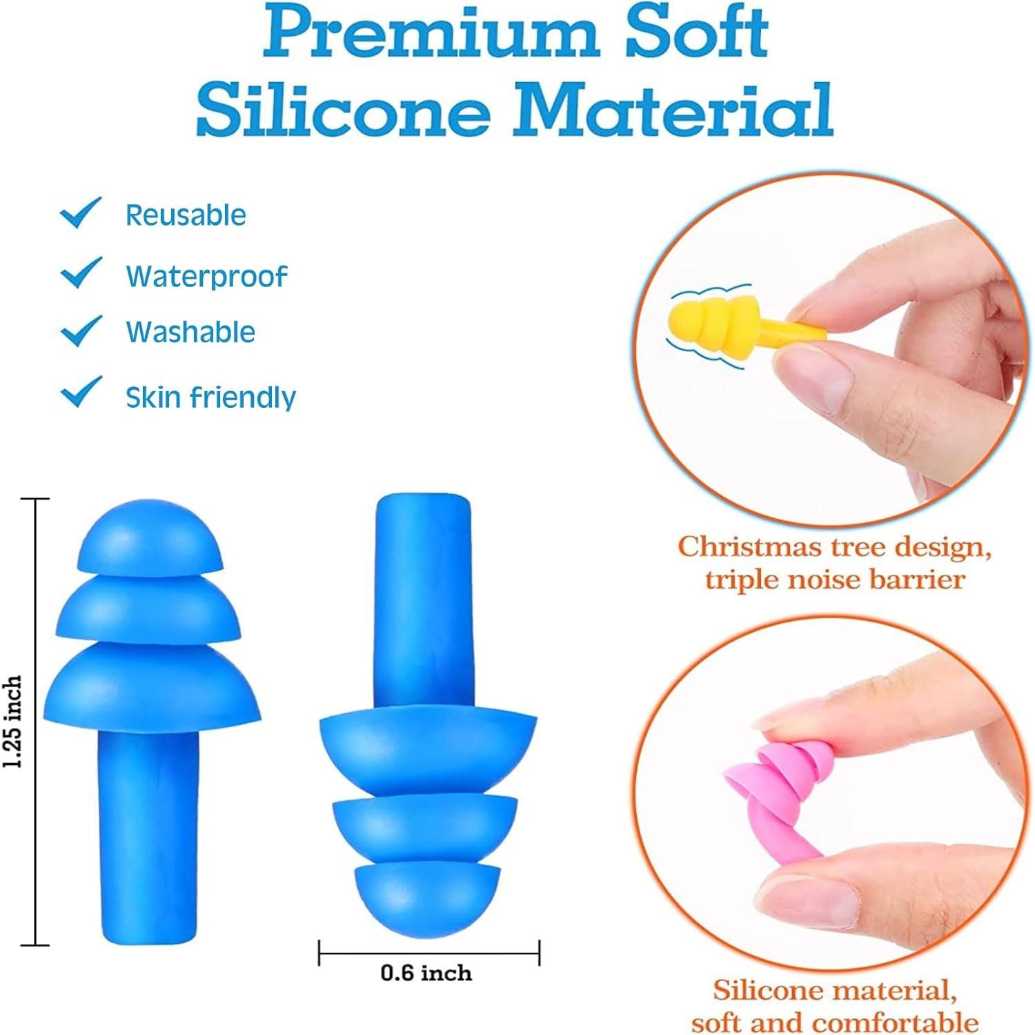 200 Pares de Tapones de Silicona Reutilizables Sratte