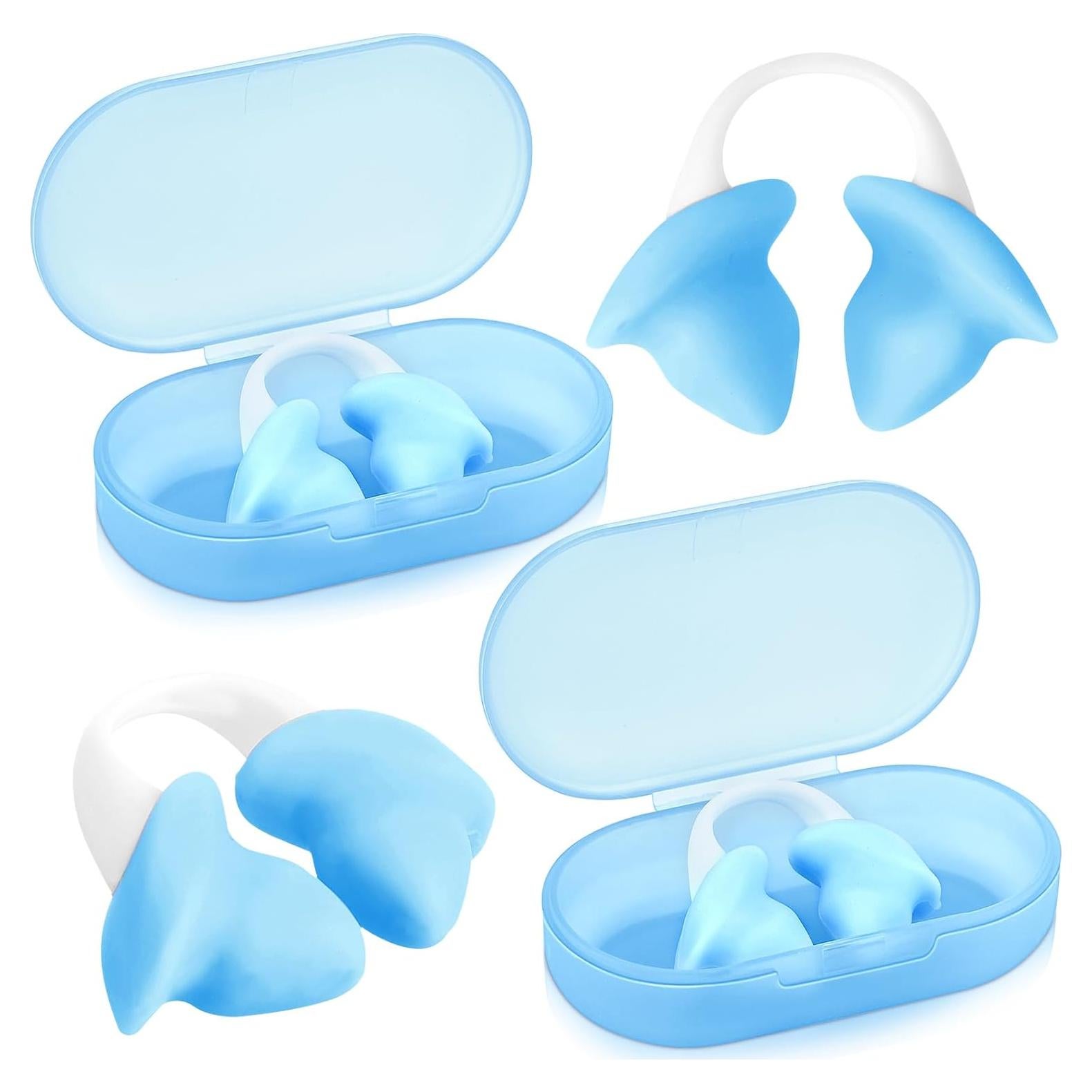 Tapones de Nariz para Natación Soulchen de Silicona Azul - 2 Pcs