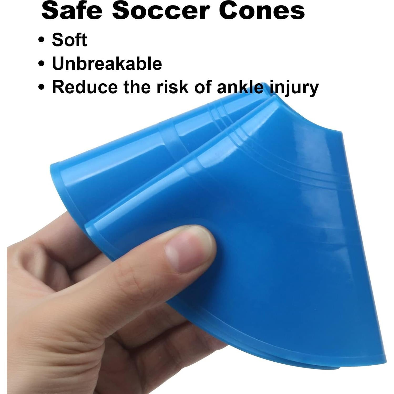 60 Conos de Fútbol DUNCHATY con Bolsa de Transporte