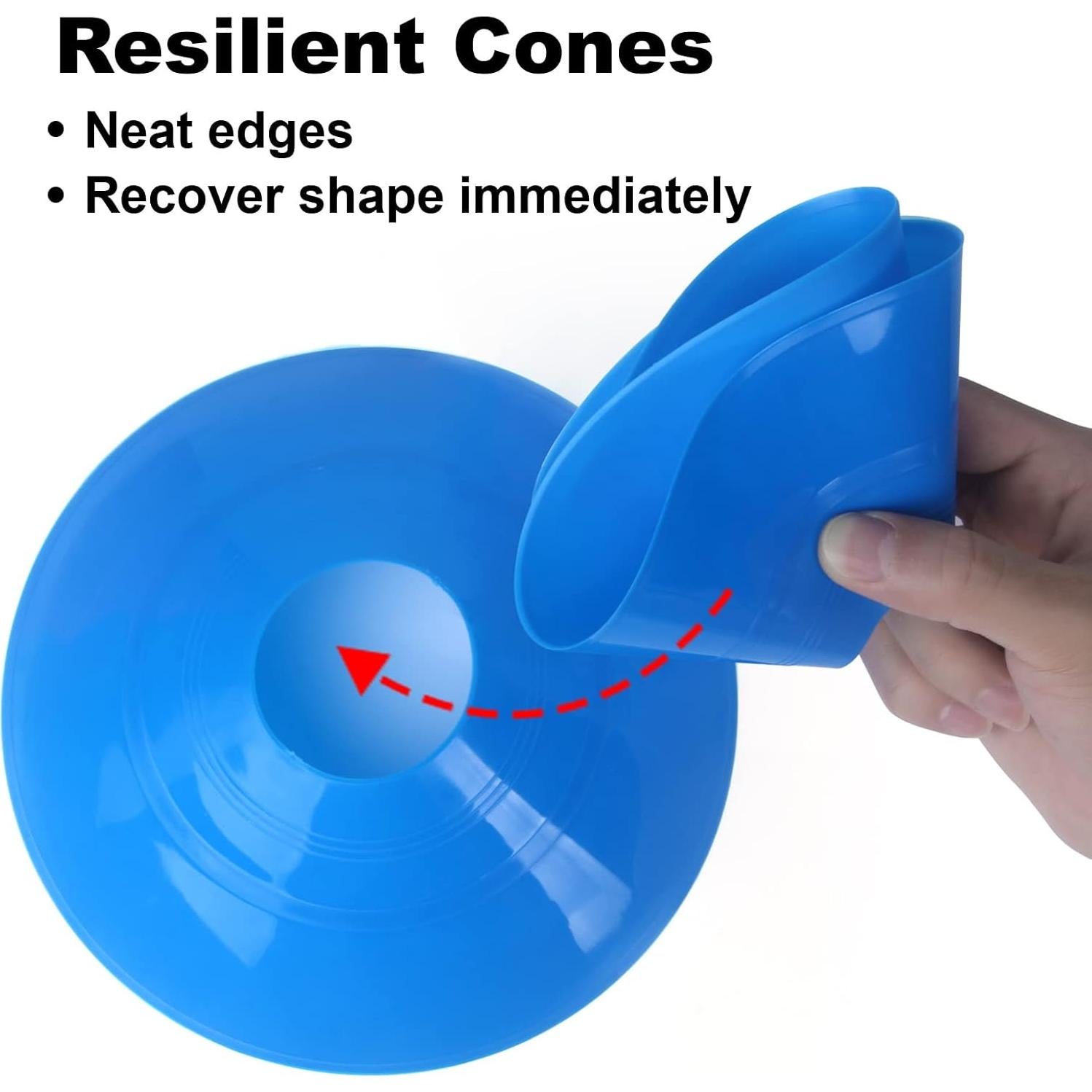 60 Conos de Fútbol DUNCHATY con Bolsa de Transporte