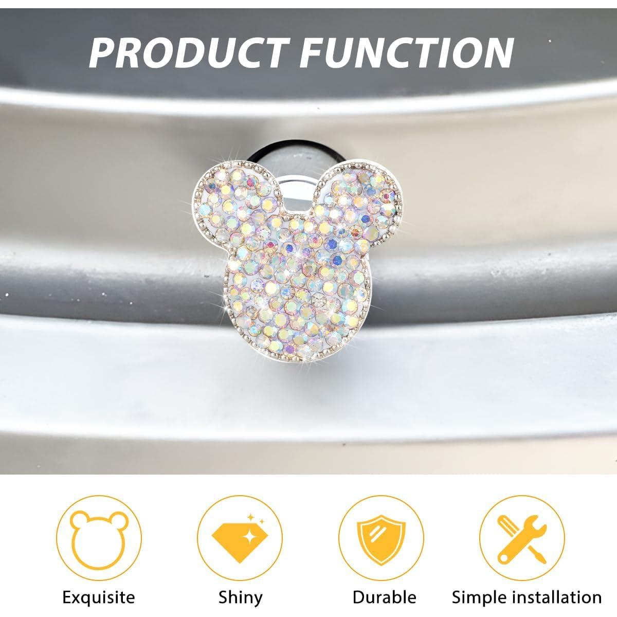 Tapas de Válvula de Neumático KHGUZ Brillantes 4PCS Universal