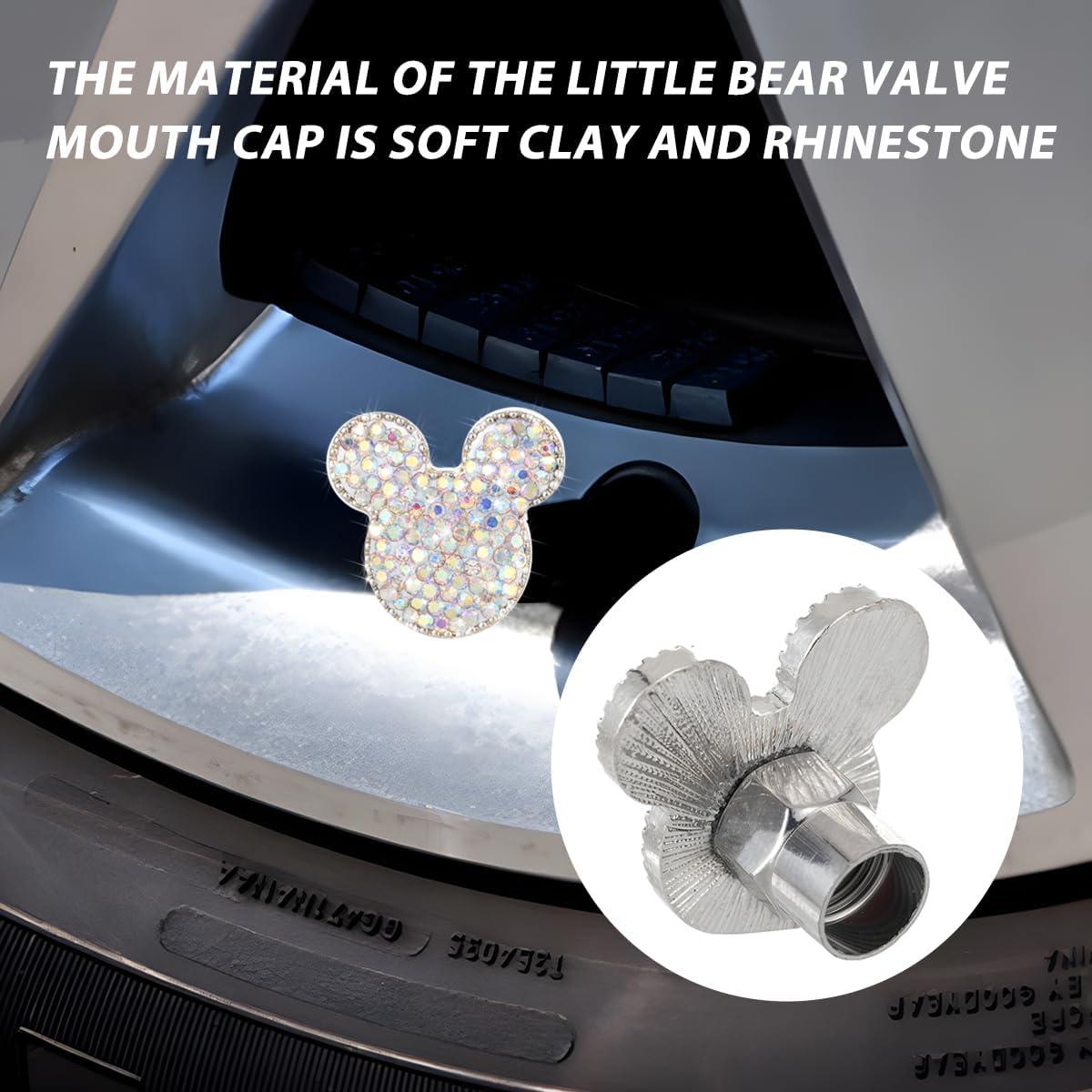 Tapas de Válvula de Neumático KHGUZ Brillantes 4PCS Universal