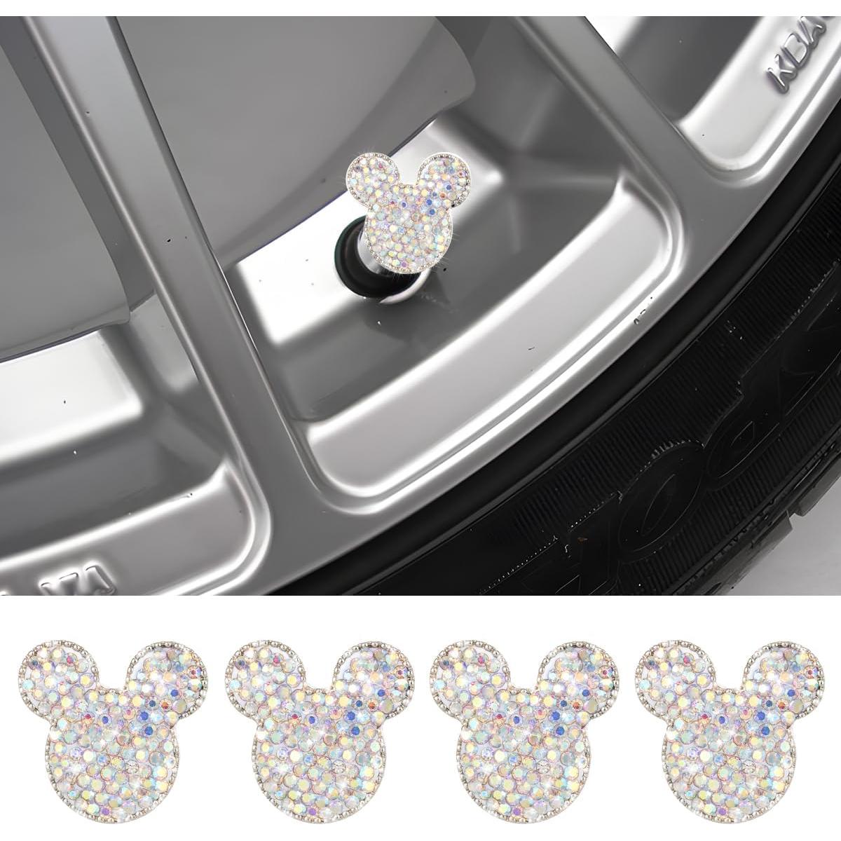 Tapas de Válvula de Neumático KHGUZ Brillantes 4PCS Universal