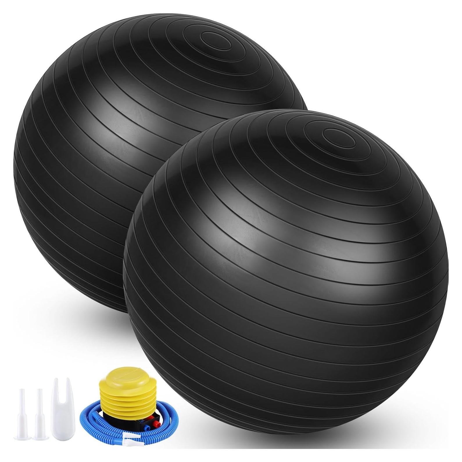 Bolas de Yoga Leyndo 65 cm Antirrotura con Bomba - 2 Pcs
