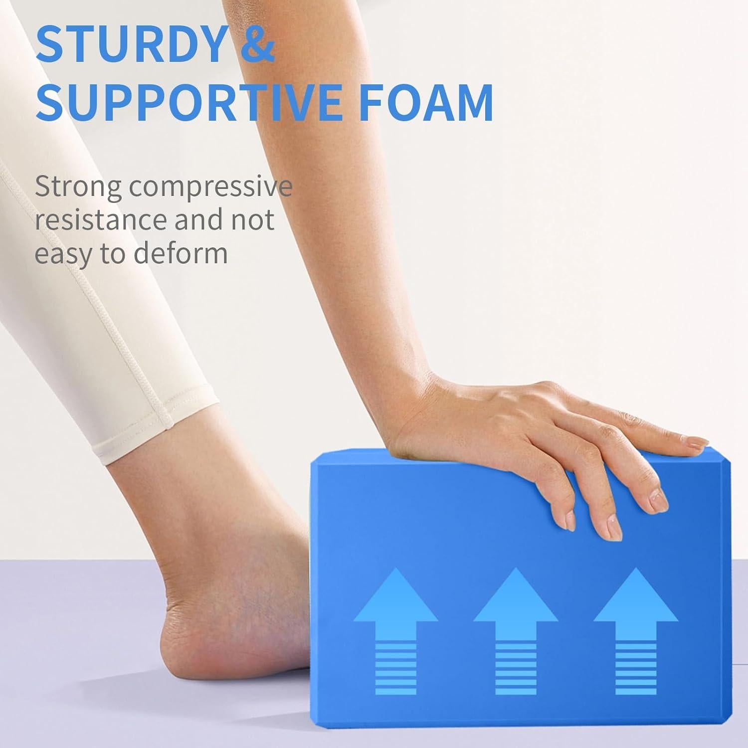 Bloques de Yoga H.J. Immbir 4-Pack EVA Antideslizantes 22.86x15.24x7.62 cm