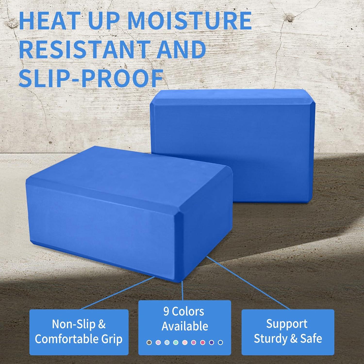 Bloques de Yoga H.J. Immbir 4-Pack EVA Antideslizantes 22.86x15.24x7.62 cm