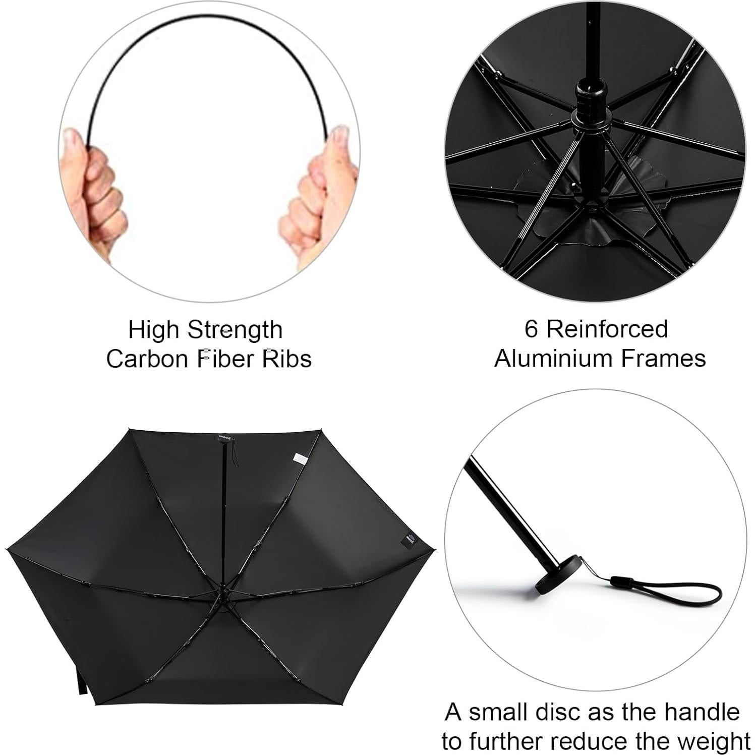 Paraguas Mini de Viaje G4Free 109 cm Ultraligero UPF 50+