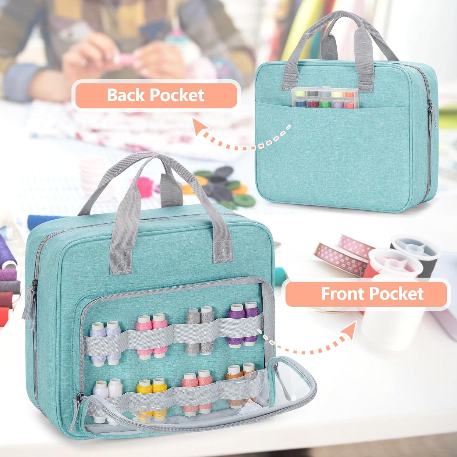 Organizador de Costura LUXJA Azul con Bolsillos Versátiles