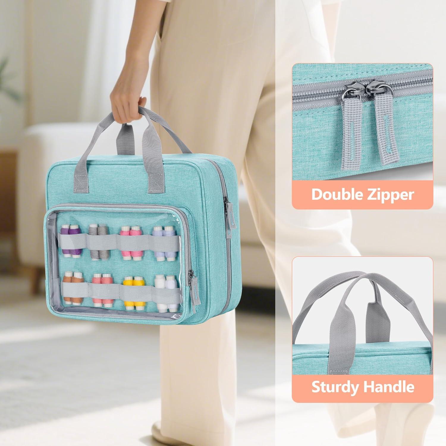 Organizador de Costura LUXJA Azul con Bolsillos Versátiles