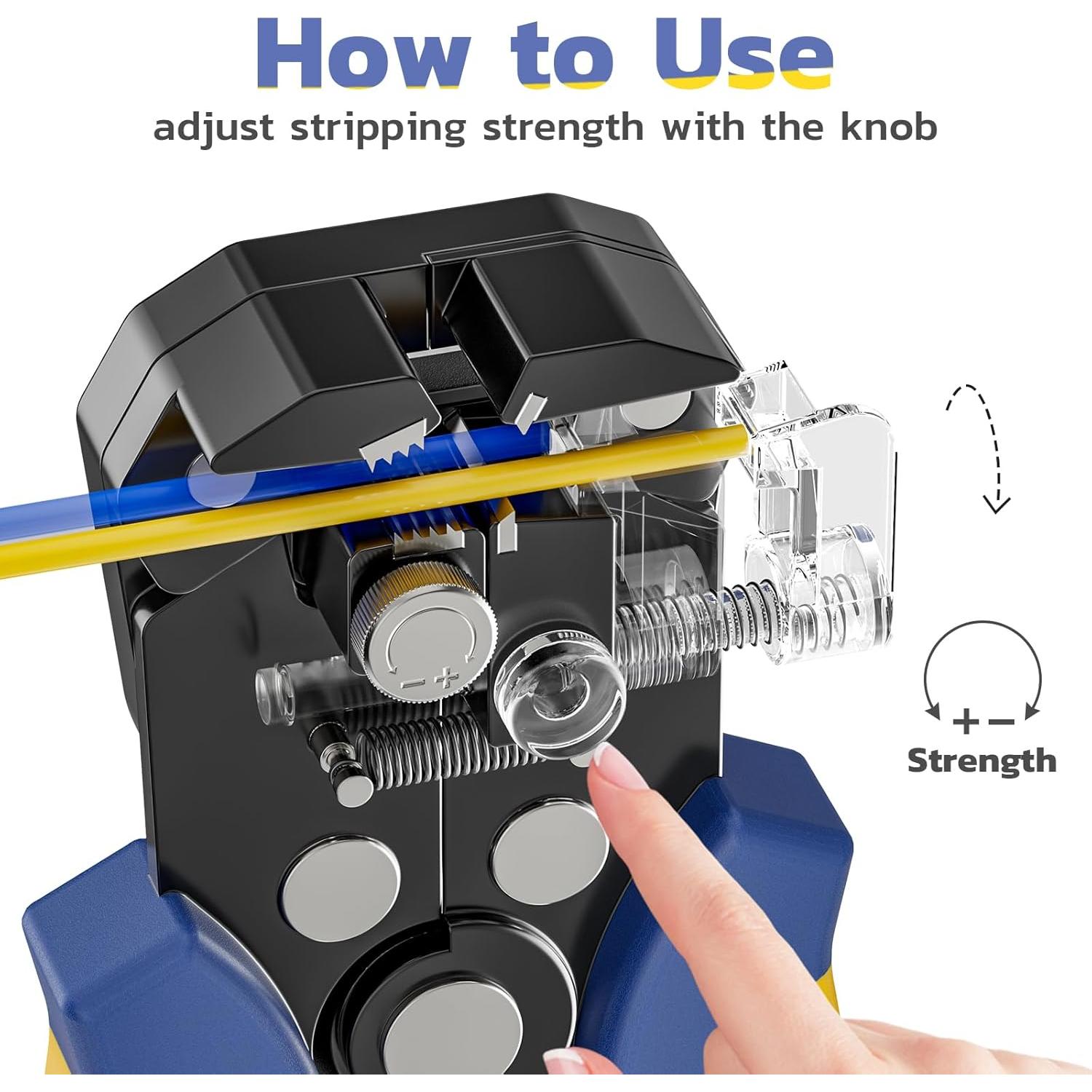 Pelacables y Crimpadora Haisstronica HX1608 AWG 24-10