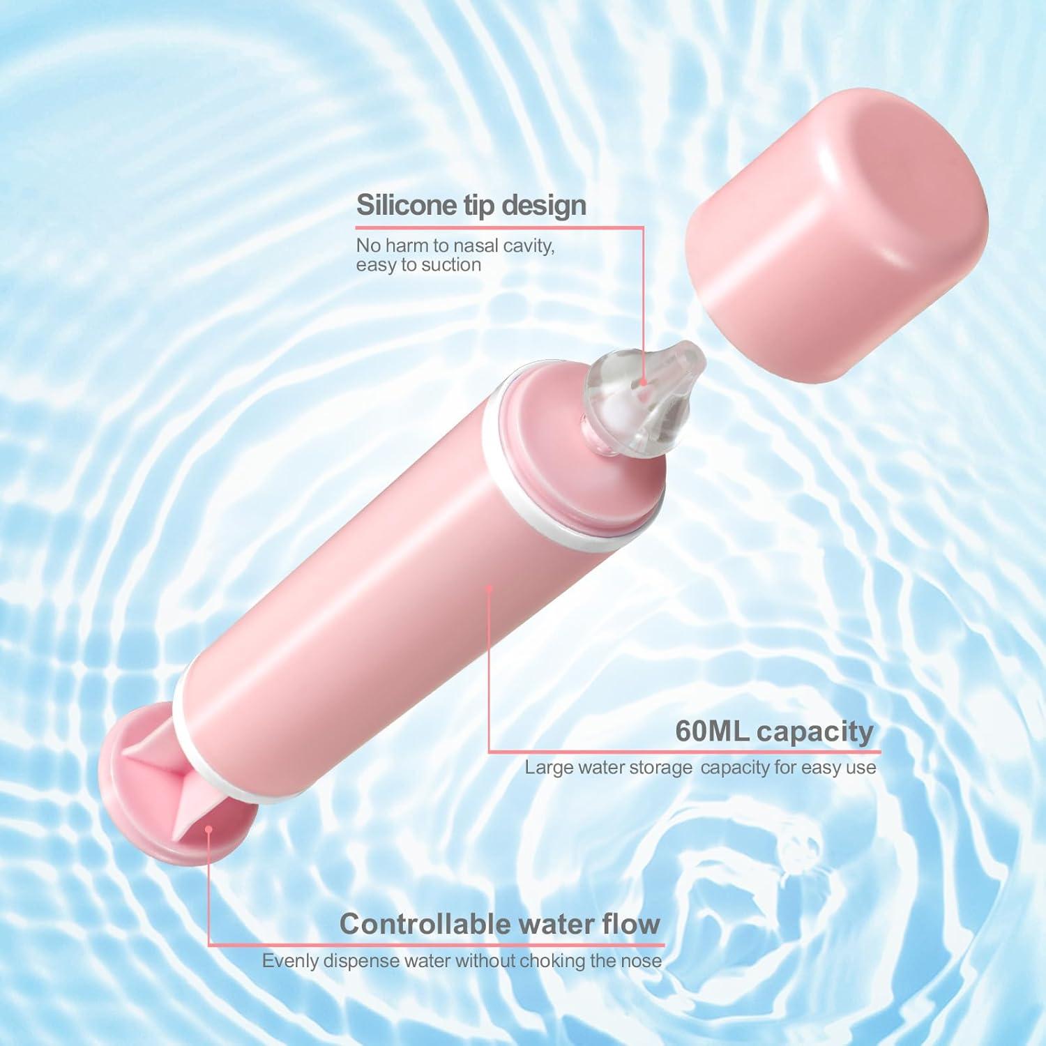 Aspirador Nasal Manual Elfzone - 2 Piezas - Portátil Azul