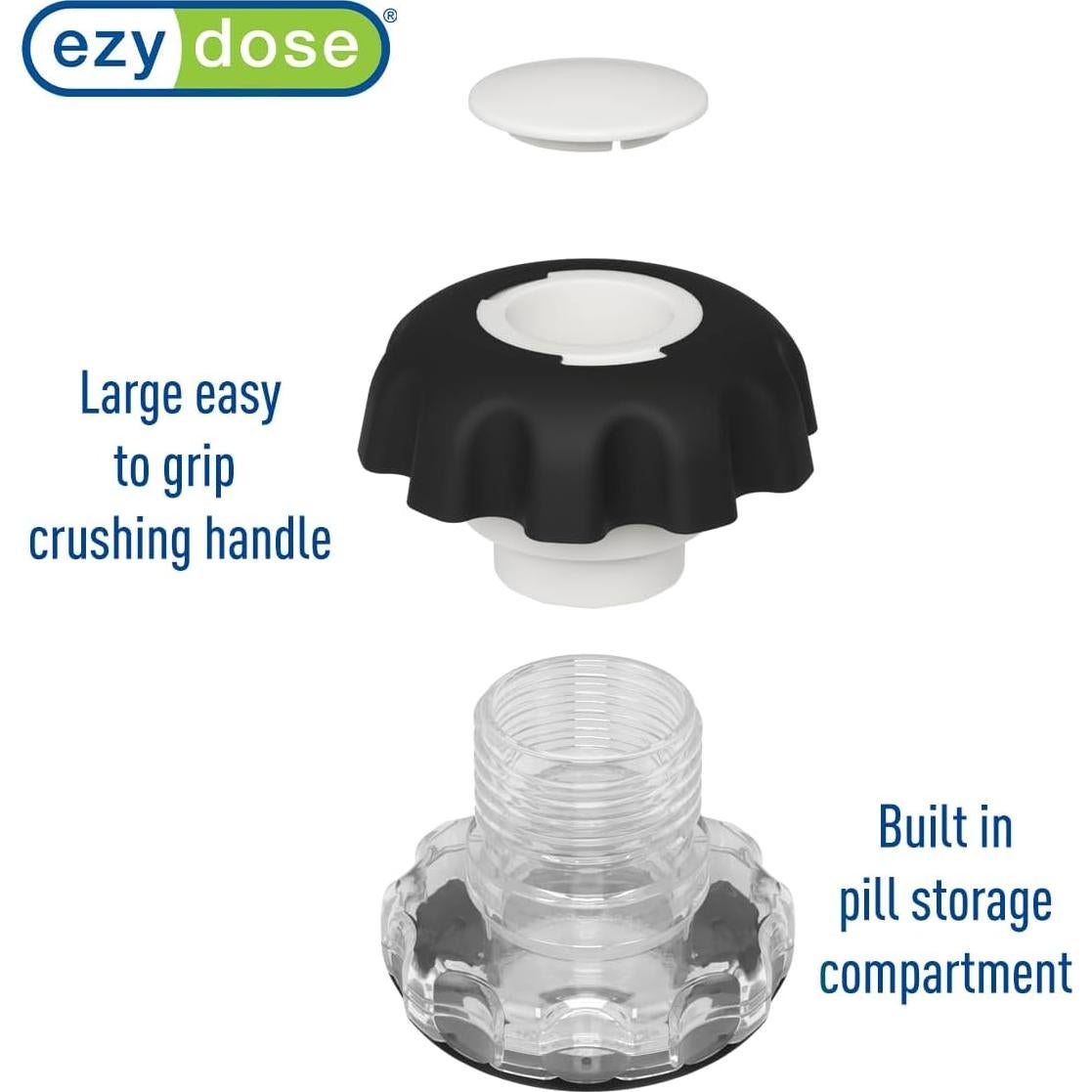 Planificador Semanal de Medicamentos EZY DOSE Negro 3 Compartimentos