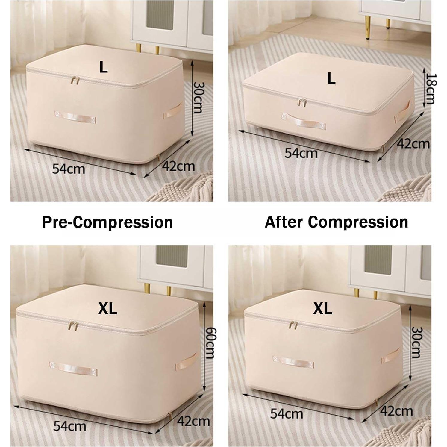 2 Bolsas de Almacenamiento Plegables ZLYDG Rosa Grande