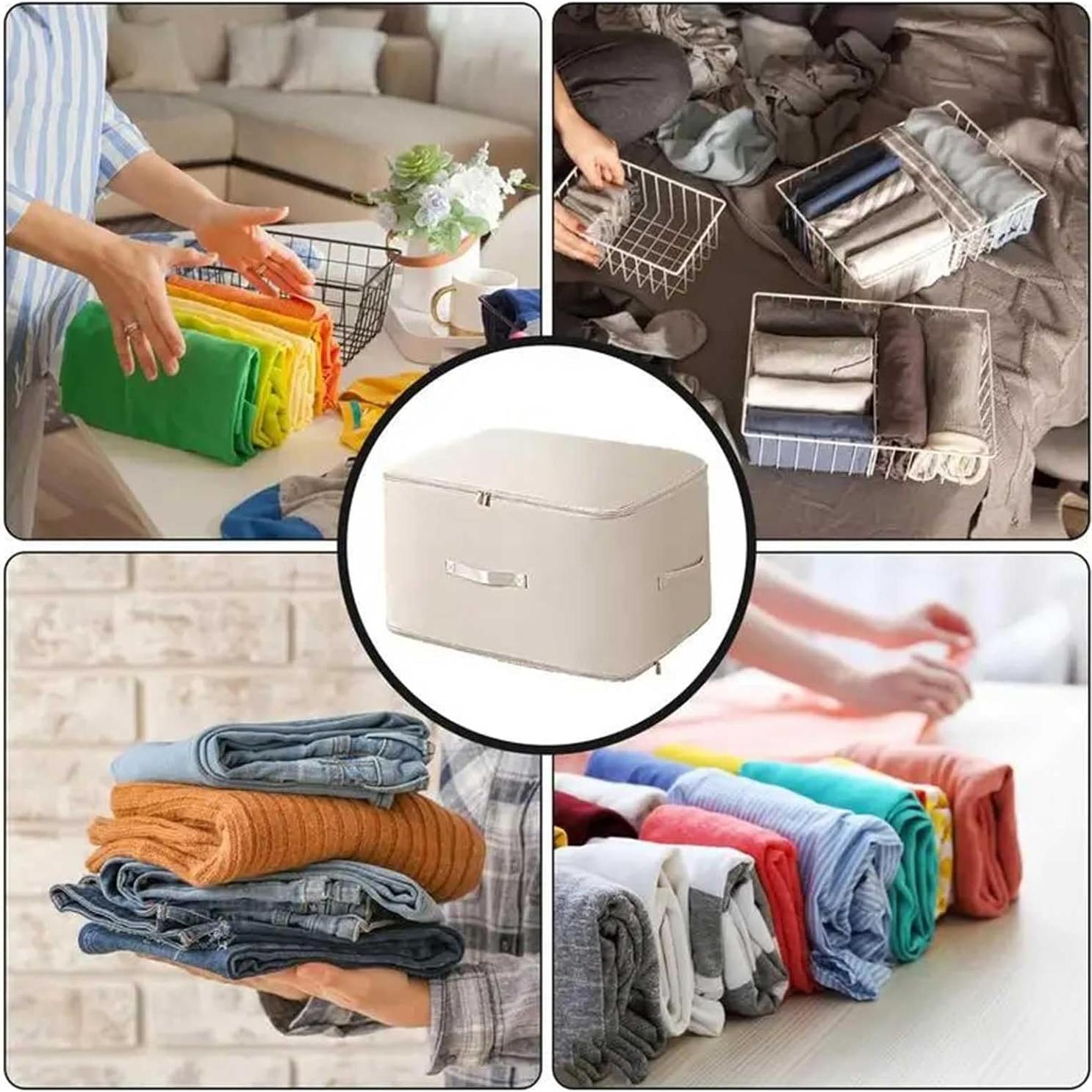 2 Bolsas de Almacenamiento Plegables ZLYDG Rosa Grande