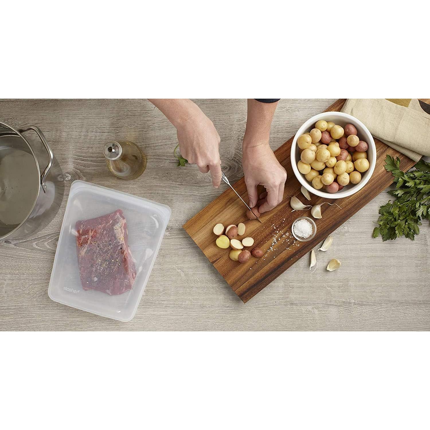 Bolsa de Silicona Stasher Stsb03 Grande 1.81 kg Transparente