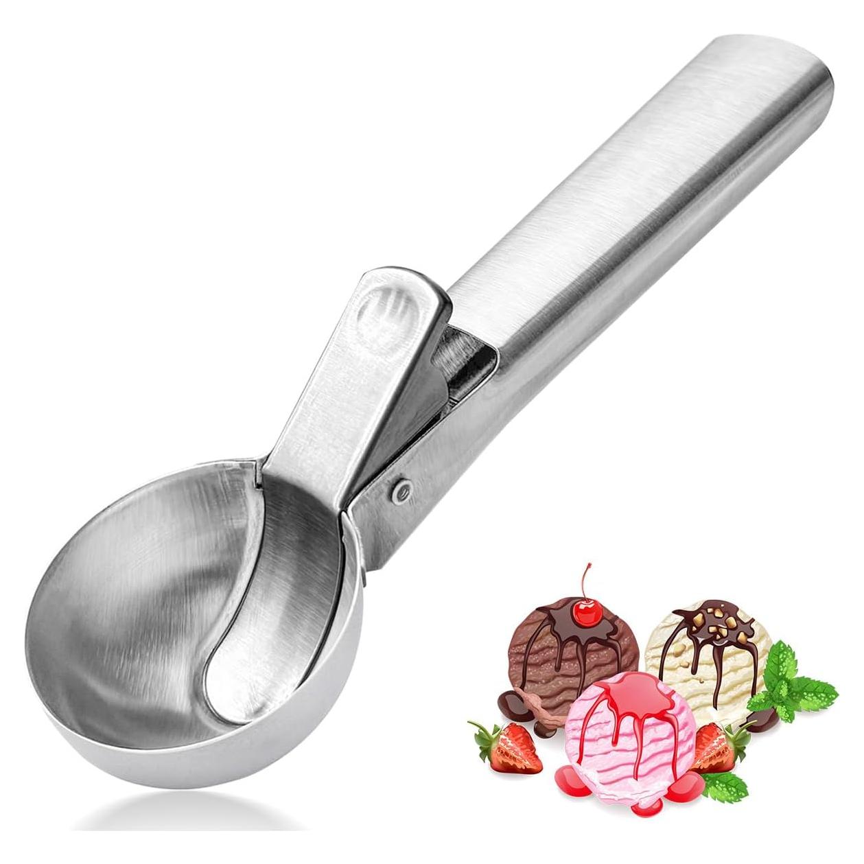 Cuchara de Helado Acero Inoxidable Tuneijue 16.8cm Ergonómica