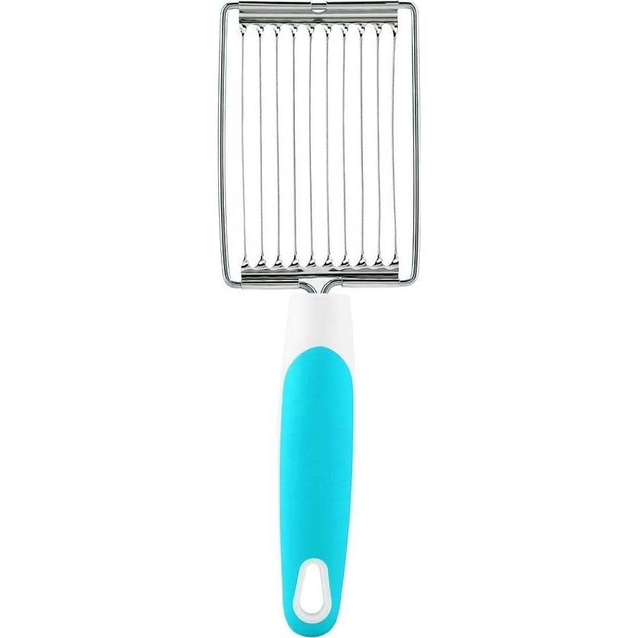 Cortador de Carne Fría ASHATA Acero Inoxidable 24.5 cm Azul