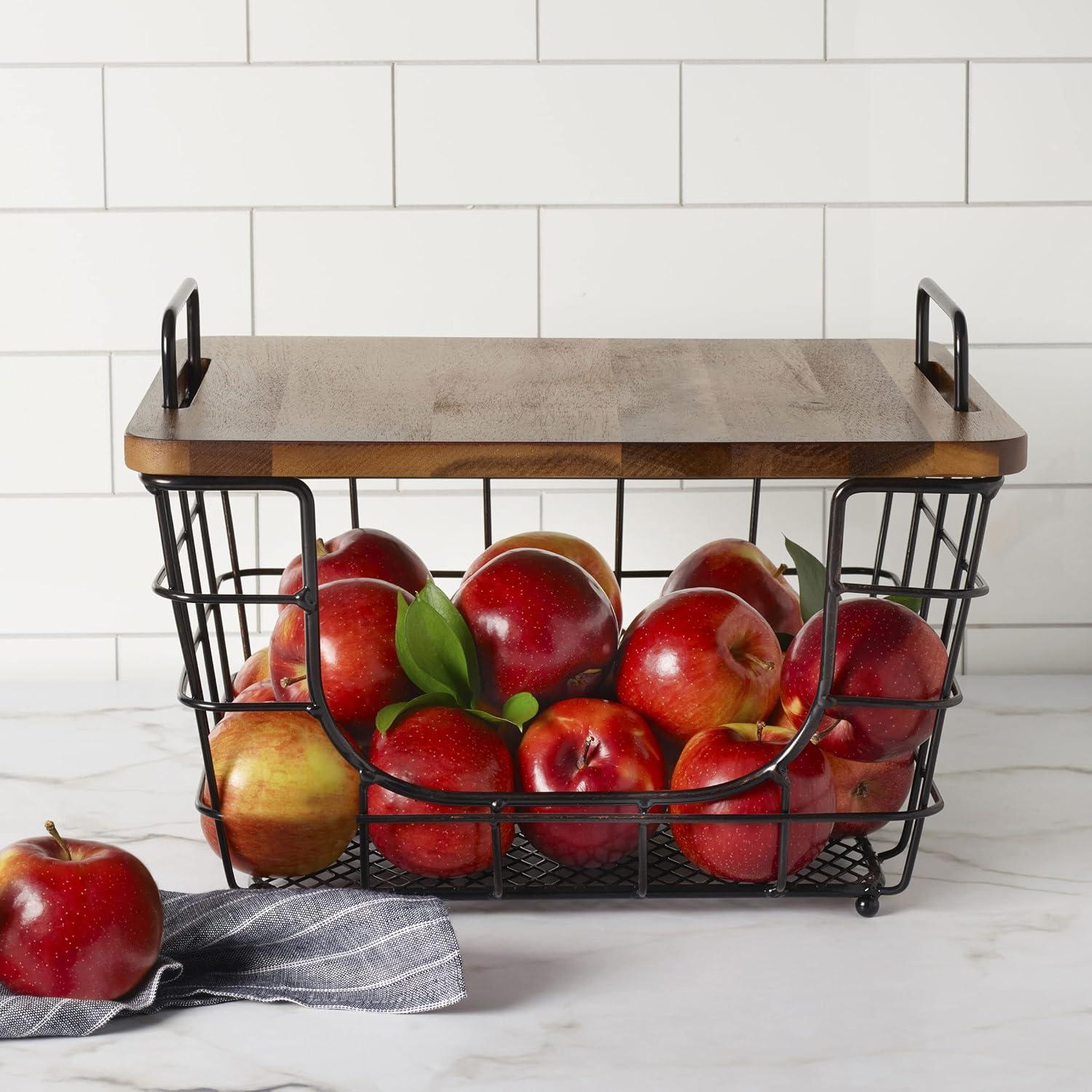 Canasta Rectangular Apilable Gourmet Basics Mikasa 35.5x31.8cm