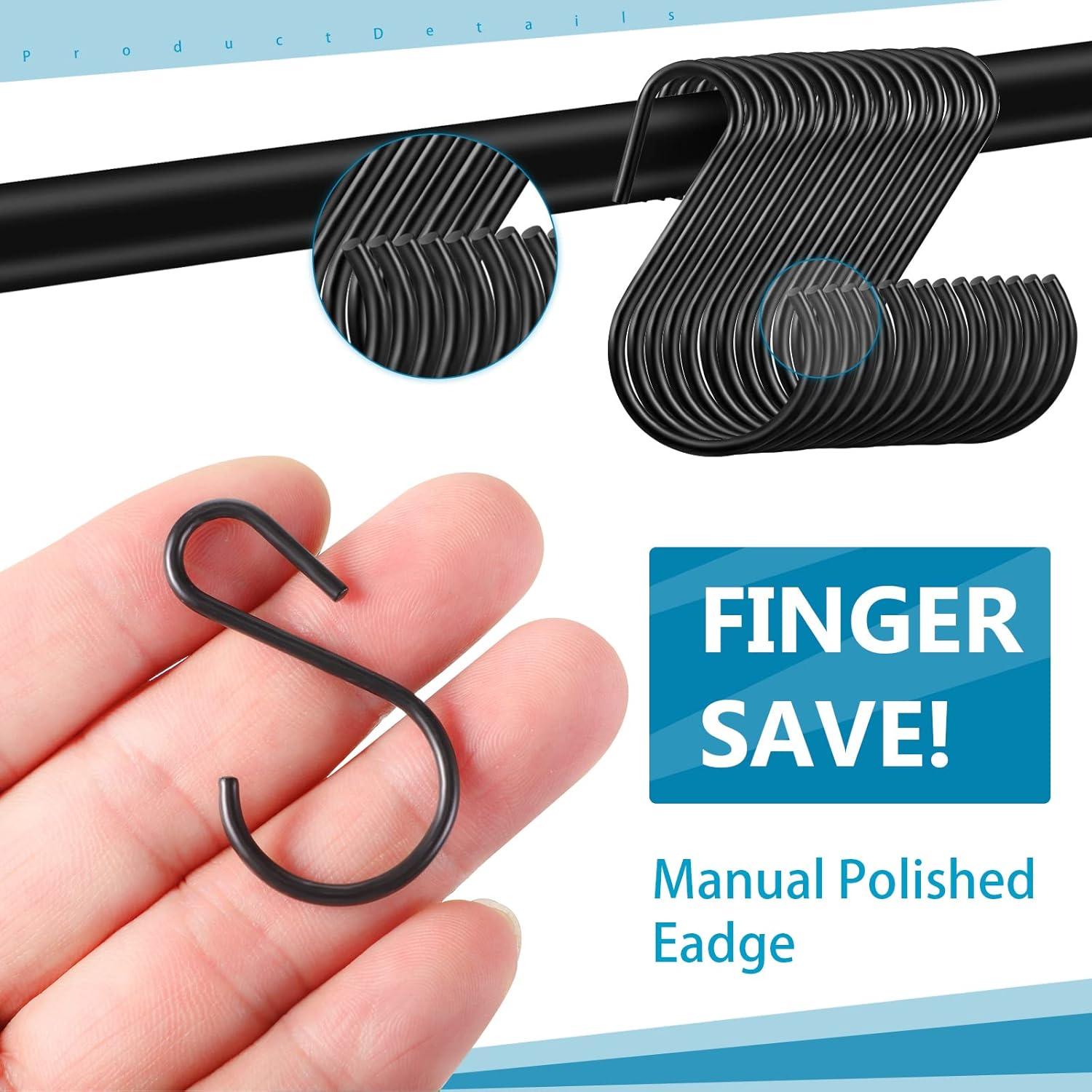 Ganchos S Sratte de Acero Inoxidable 4.4 cm - 60 Piezas