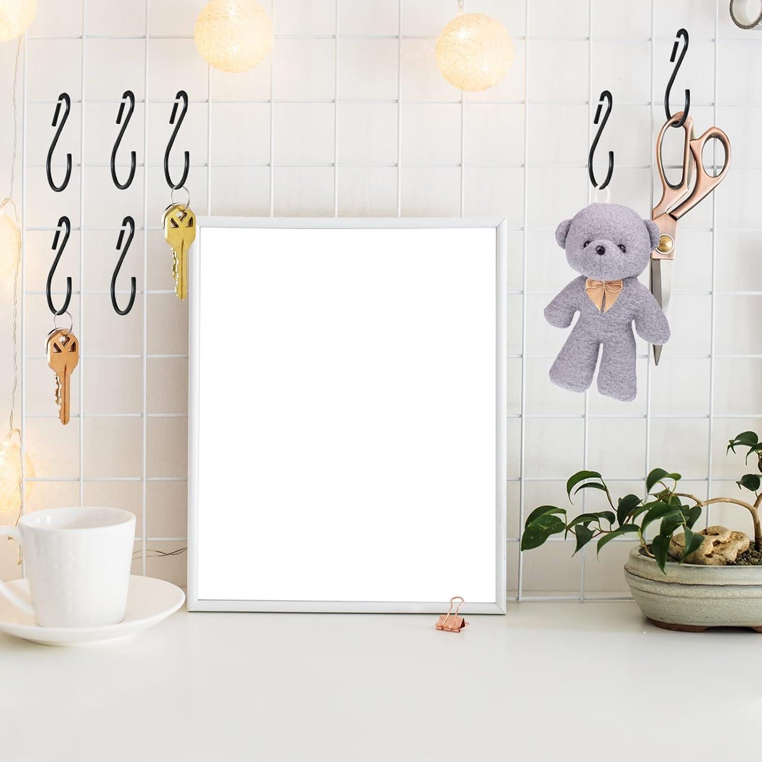 Ganchos S Sratte de Acero Inoxidable 4.4 cm - 60 Piezas