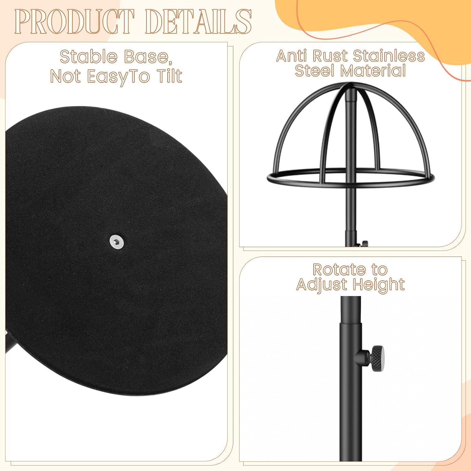 Soportes para Sombreros Sintuff 4 Pcs Ajustables 38-58 cm