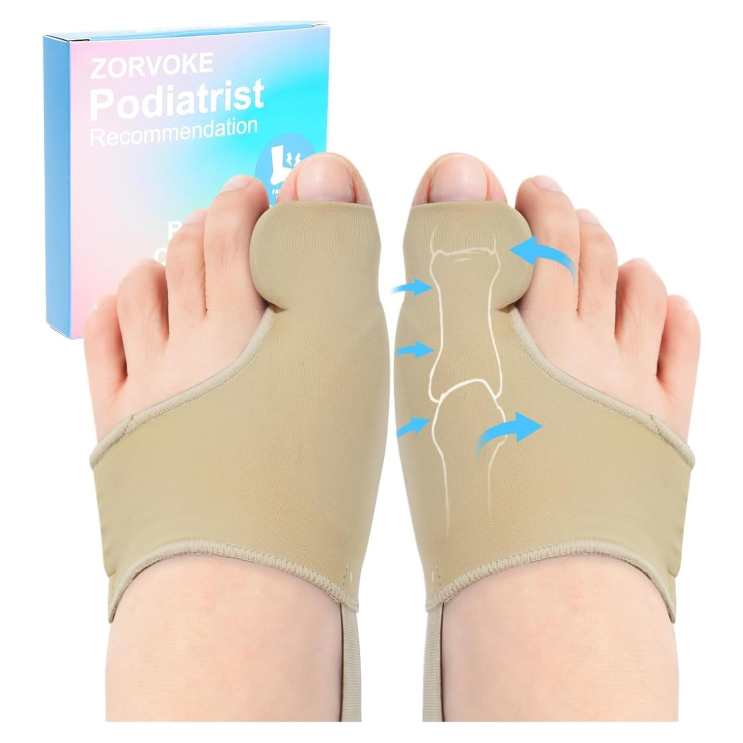 Corrector de Juanetes ZORVOKE 2 Piezas Alivio Dolor