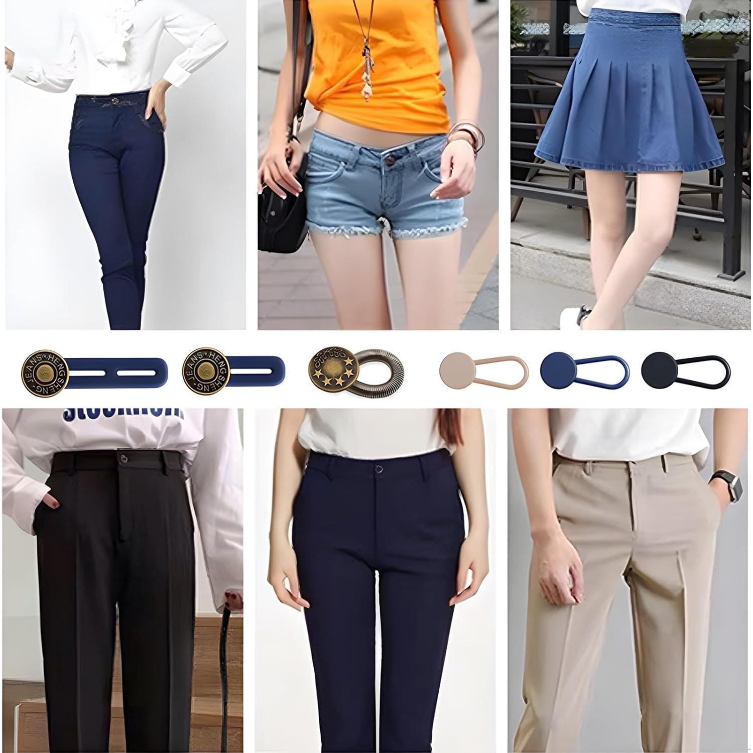 Extensores de Cintura Lmuwecno 14 Pcs Ajustables Multicolor