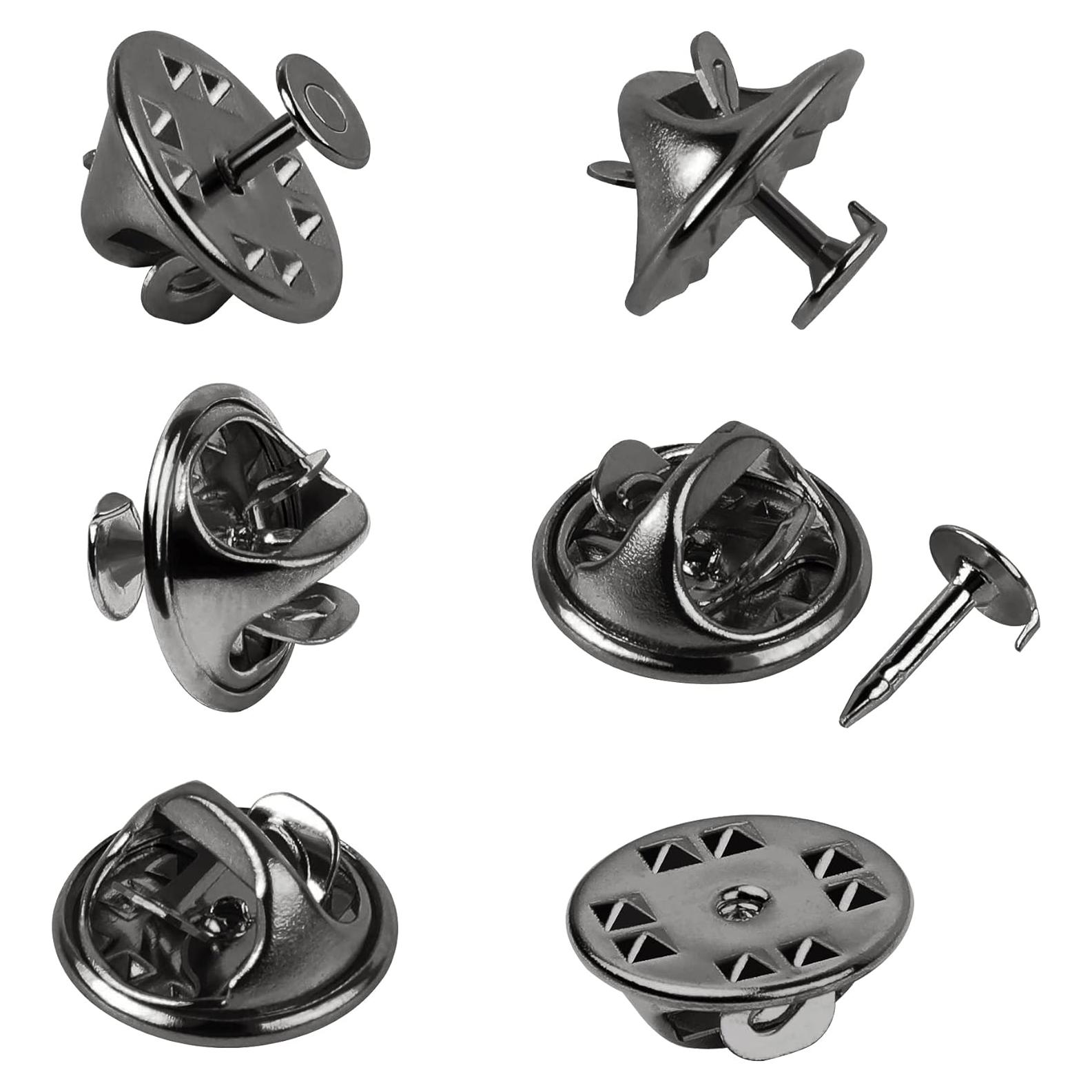 Pasadores de Corbata JANYUN 120 Piezas Clutch Mariposa Negro 4mm