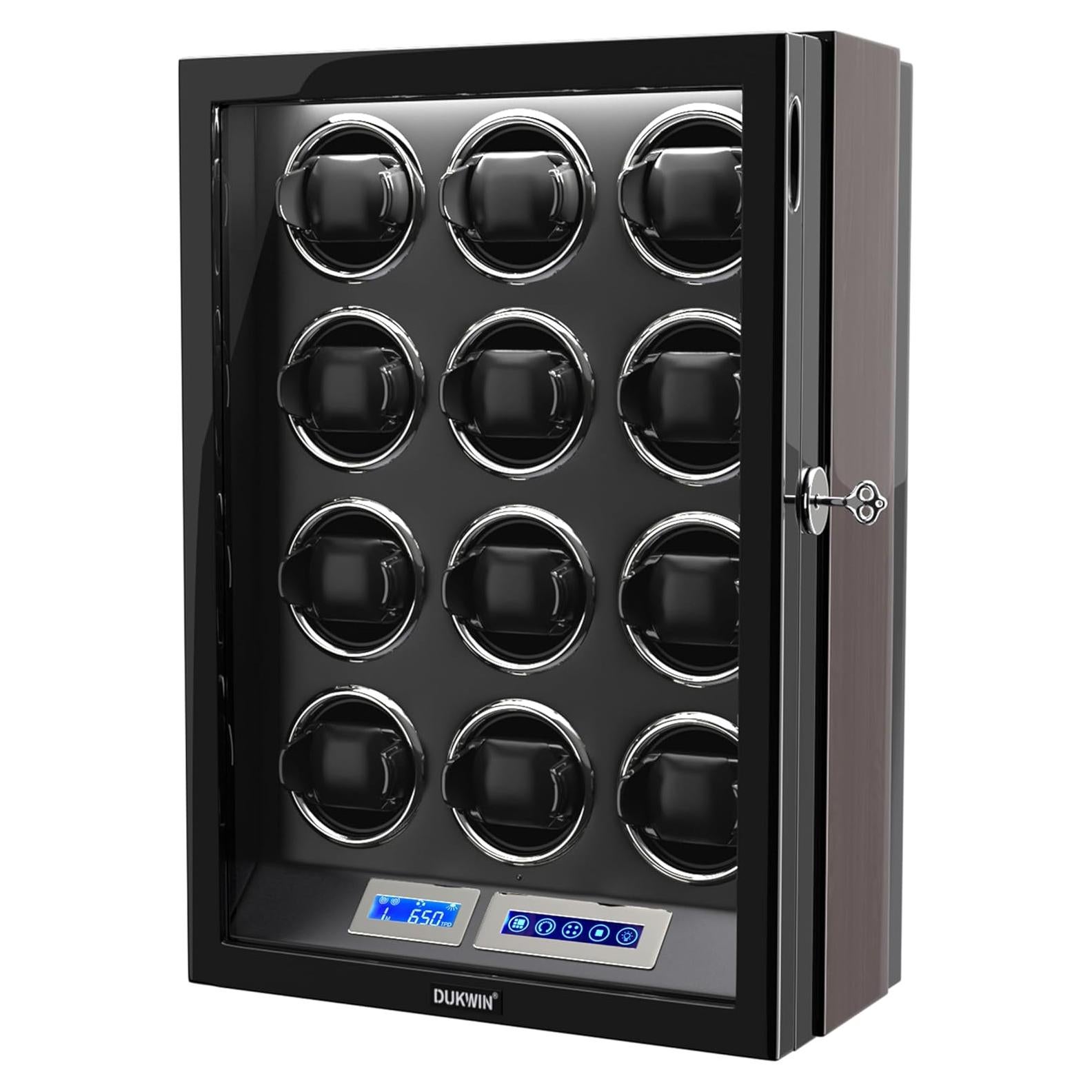 DUKWIN Winder para 12 Relojes Automáticos con Control Remoto