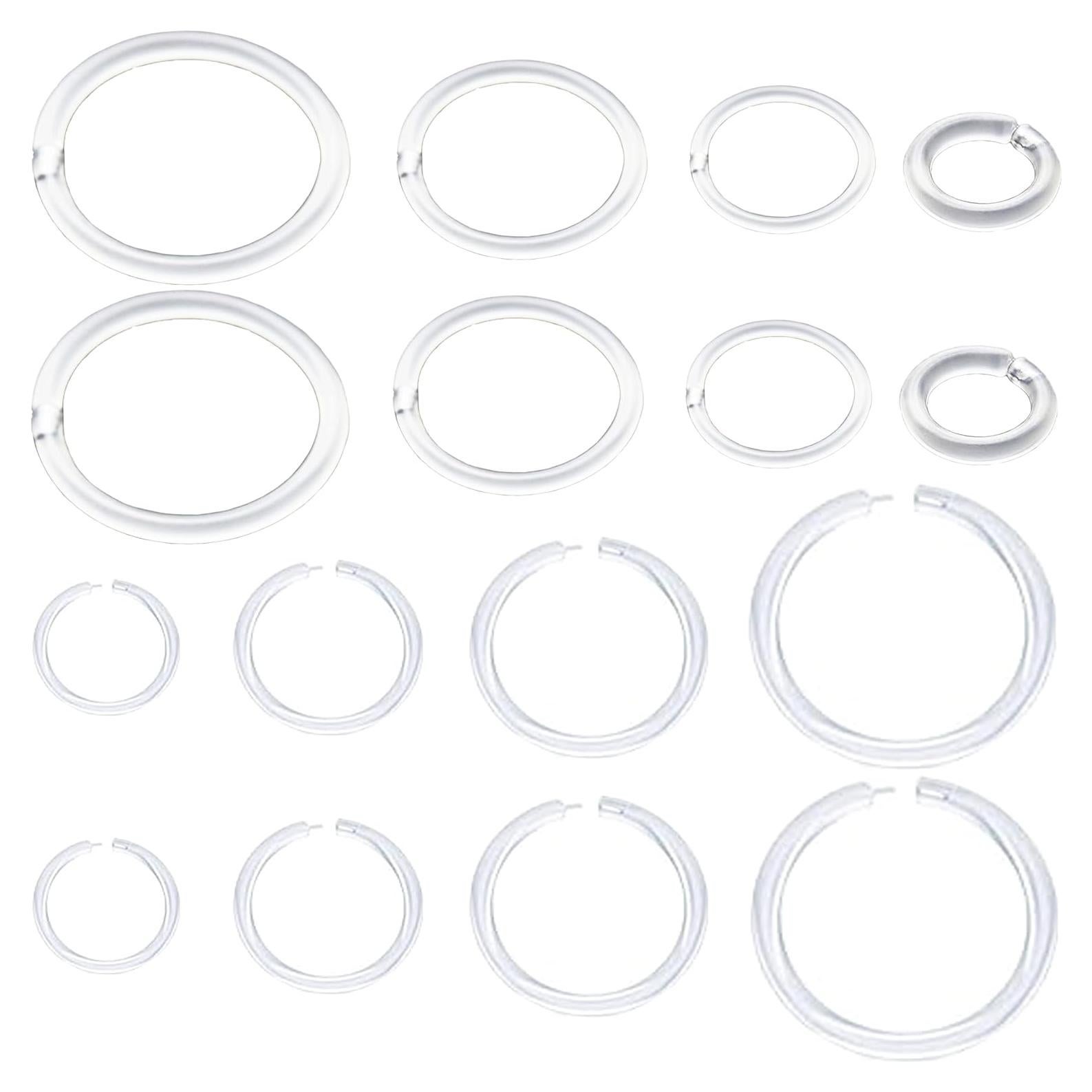 Rretenedores de Oreja de Plástico Hipoalergénicos 16G 18G 20G