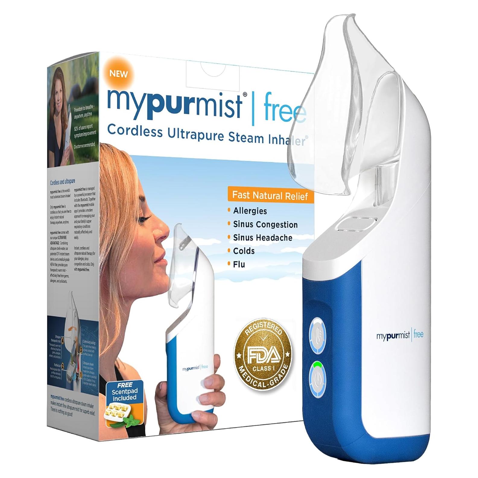 Inhalador de vapor Mypurmist Free - Vaporizador portátil 1.25kg