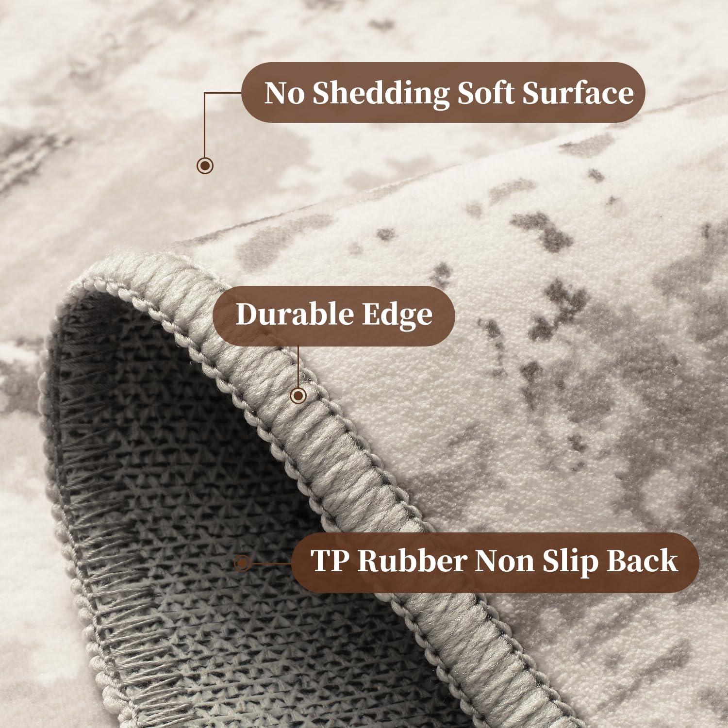 Alfombra Lavable MontVoo 2x6 Antideslizante Suave Marrón