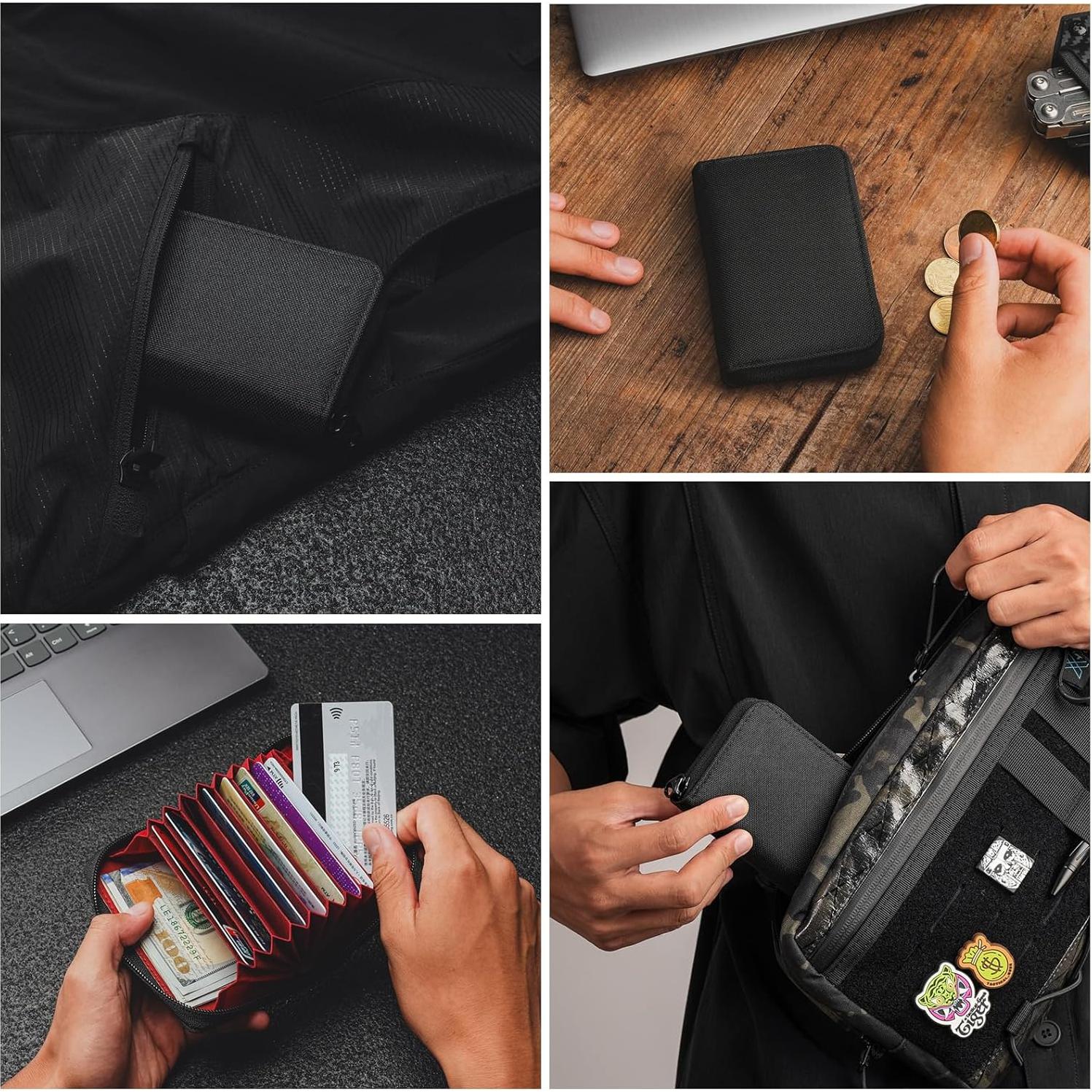 Tarjetero Nylon TACTICAL GEEK PC1 11 Ranuras Negro