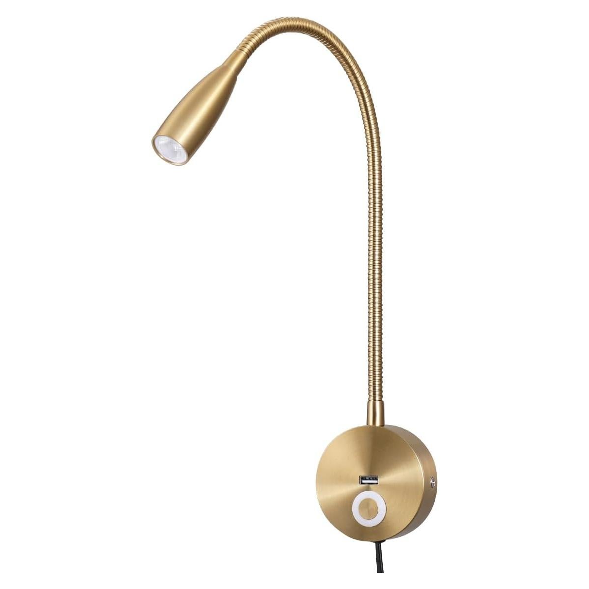 Lámpara de Lectura LED Evethbey - Cuello de Ganso Flexible USB