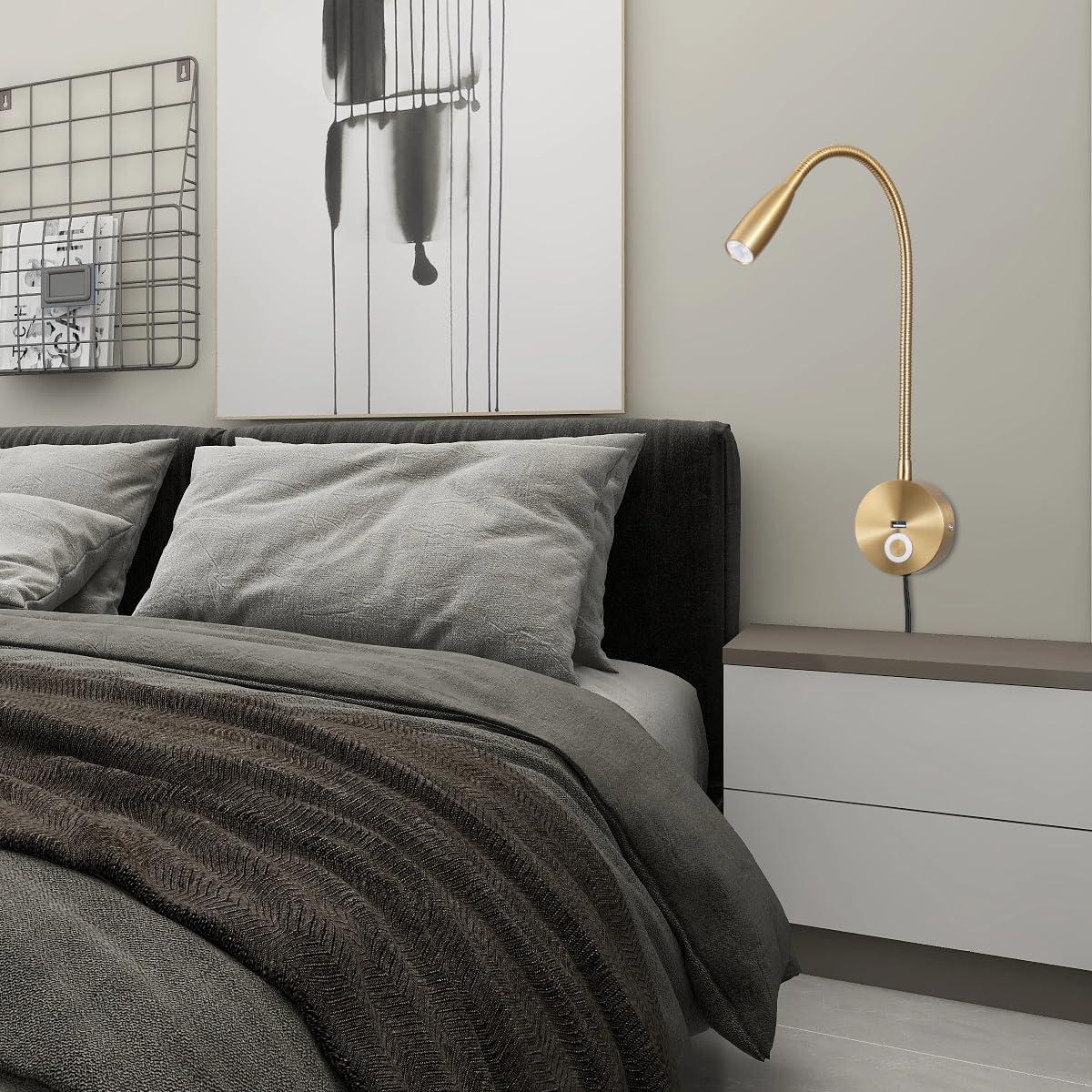 Lámpara de Lectura LED Evethbey - Cuello de Ganso Flexible USB