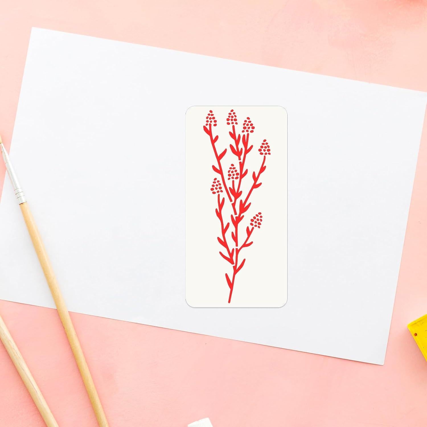 Plantillas Reutilizables para Pintar Flores Jeffdad - 9 Piezas