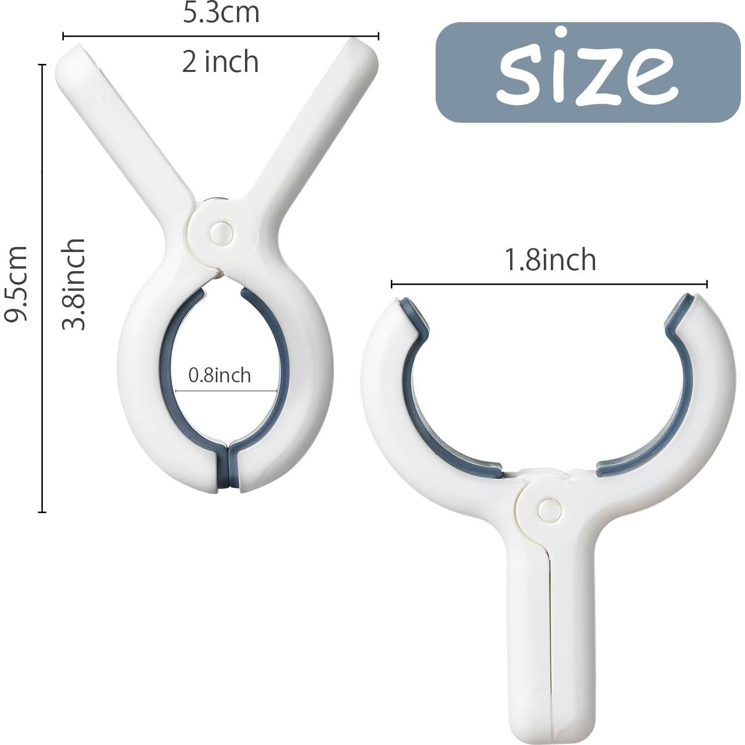 Clips para Toallas de Playa Sunkaioo - Paquete de 12 Unidades