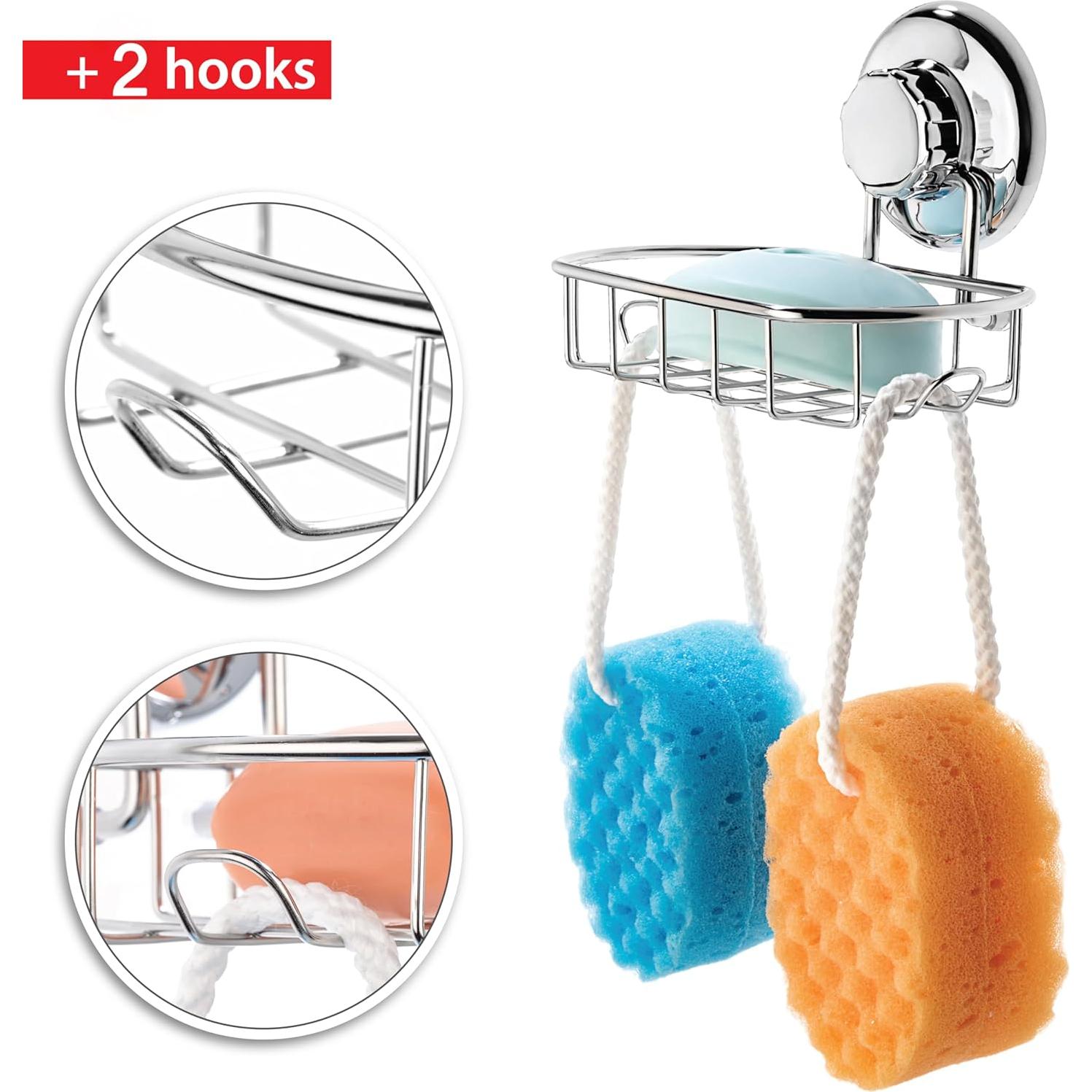 Soporte de Jabón HASKO con Ventosa Acero Inoxidable 11x12.7cm