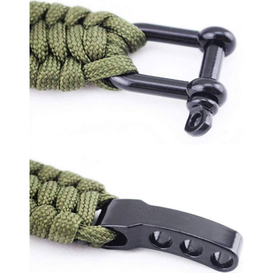 10 Grilletes de Aleación de Zinc para Pulseras de Supervivencia