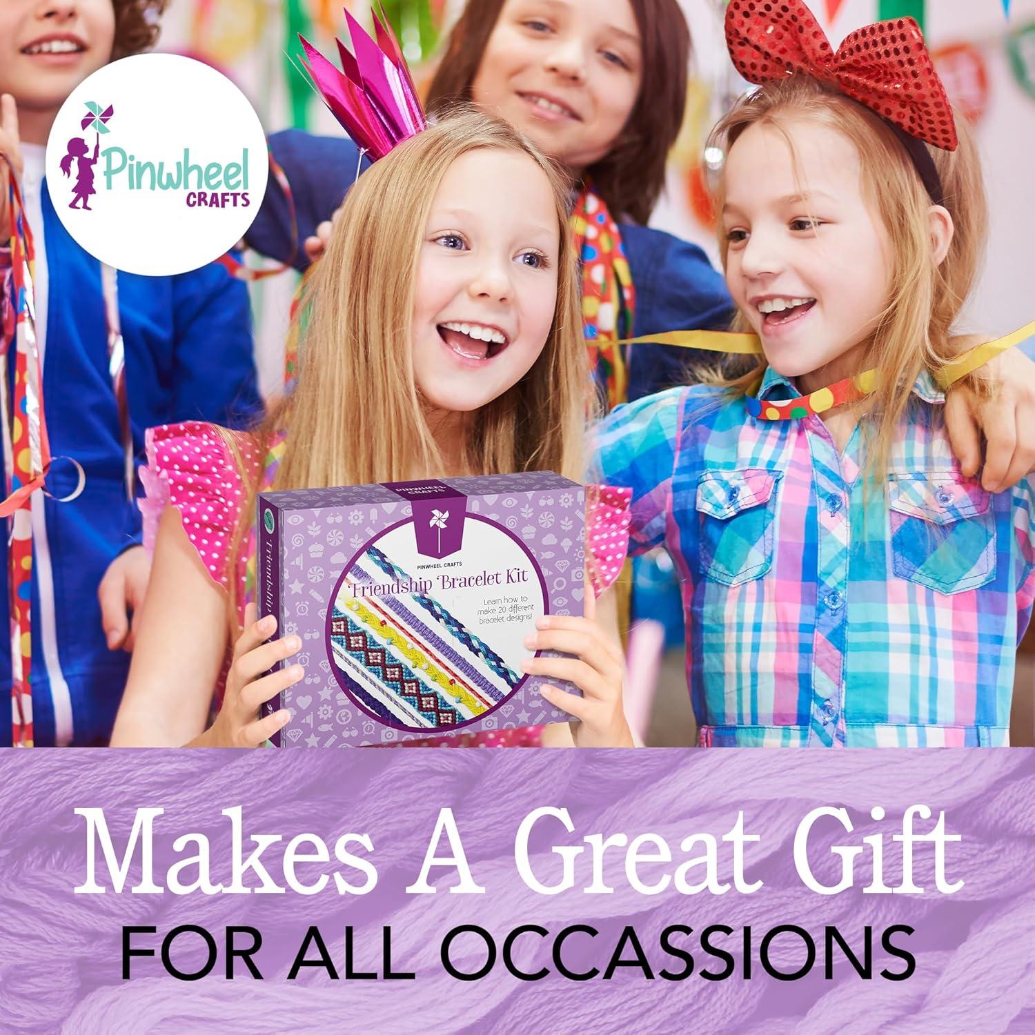 Kit de Pulsera de Amistad Pinwheel Crafts - 100 Hilos Multicolor